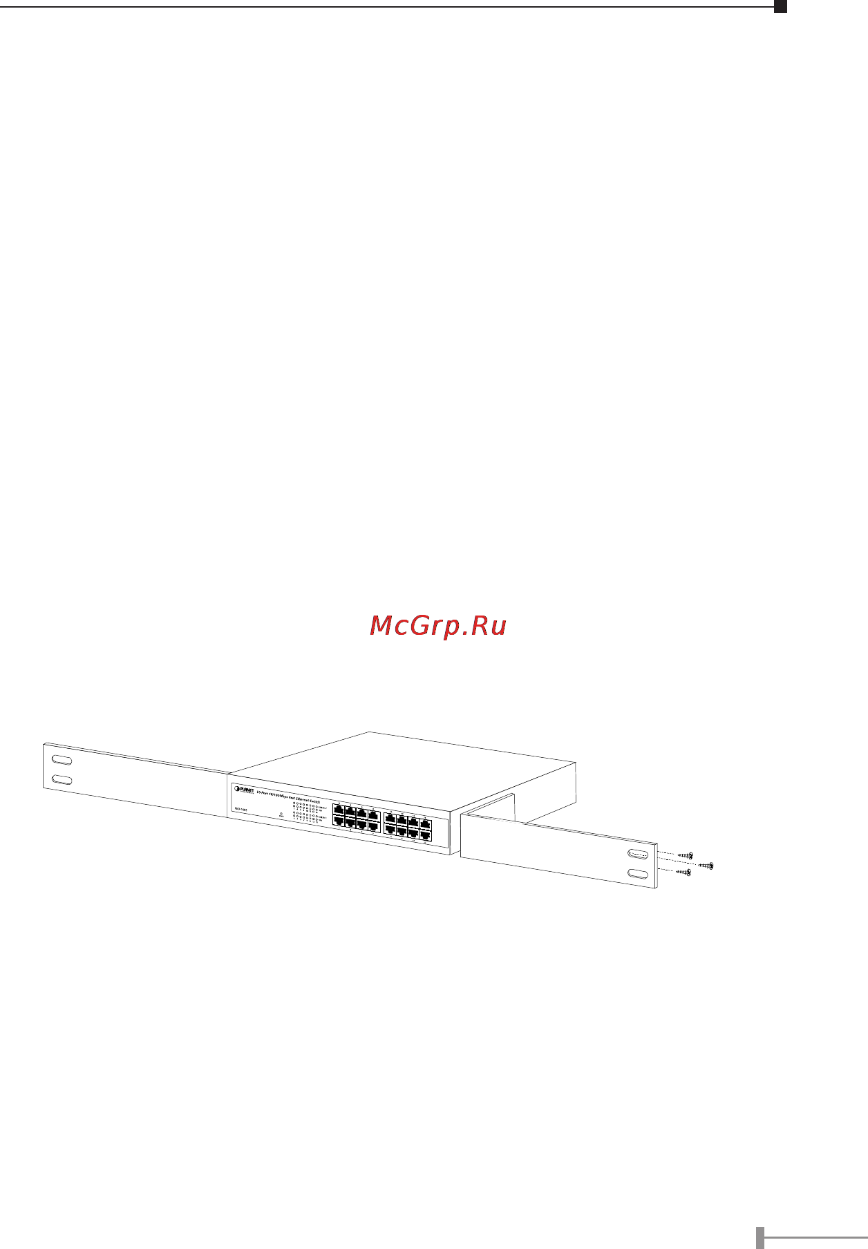 Planet FSD-2405 [9/18] Rack mounting