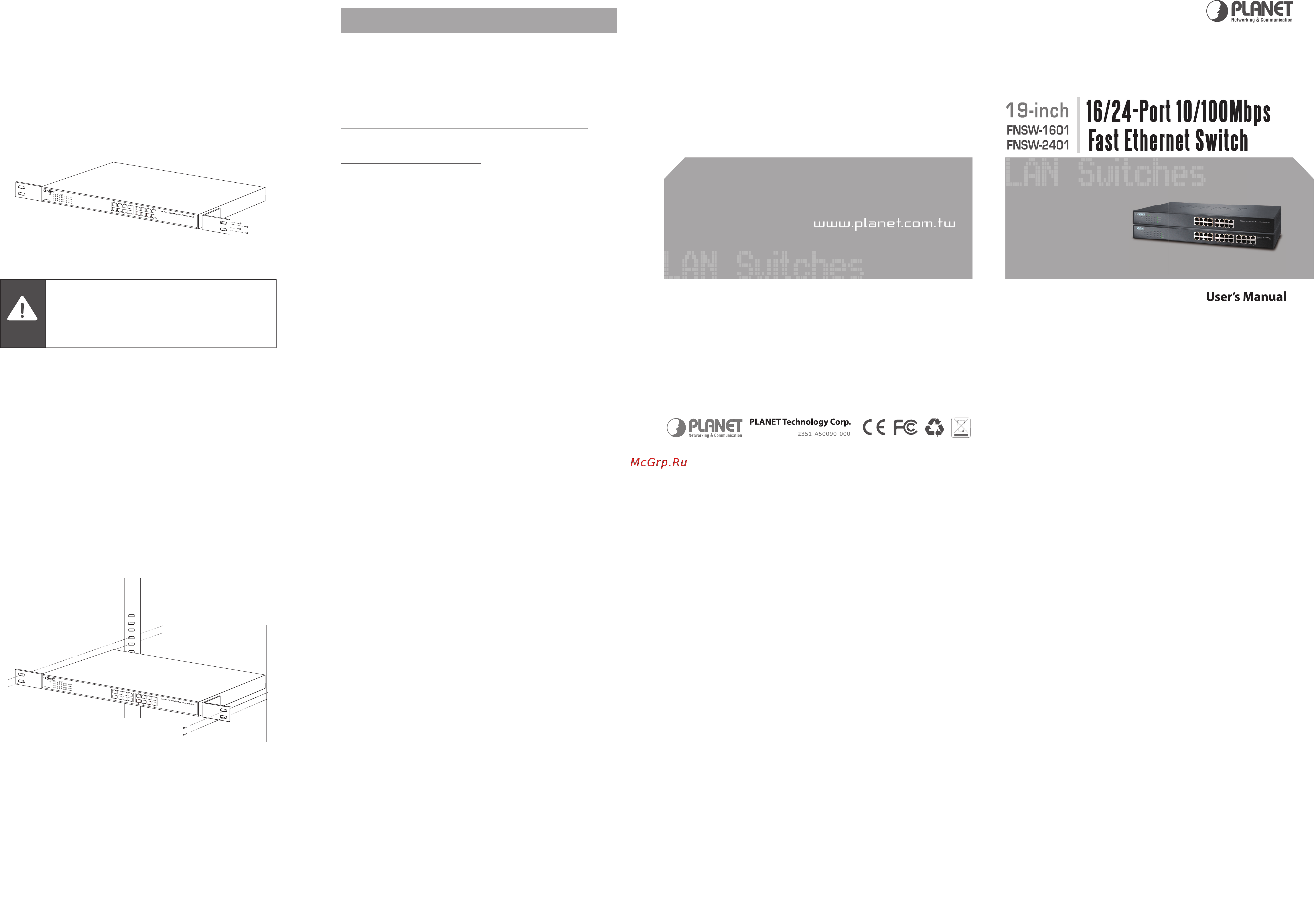 Planet FNSW-2401 [2/2] Customer support