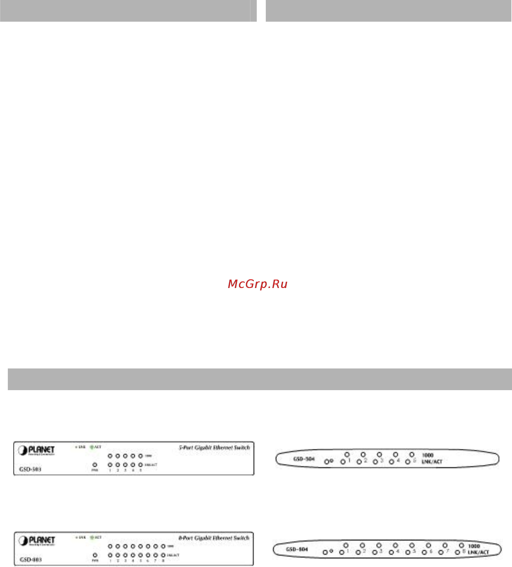 Planet GSD-804 [2/6] Package contents