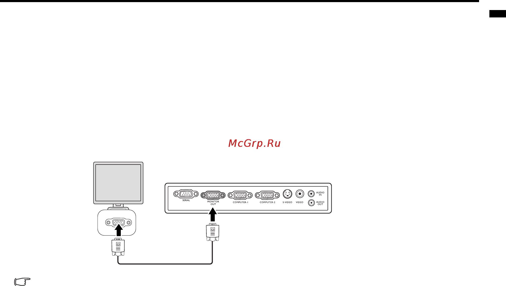 Mitsubishi EX220U [15/48] Подключение монитора