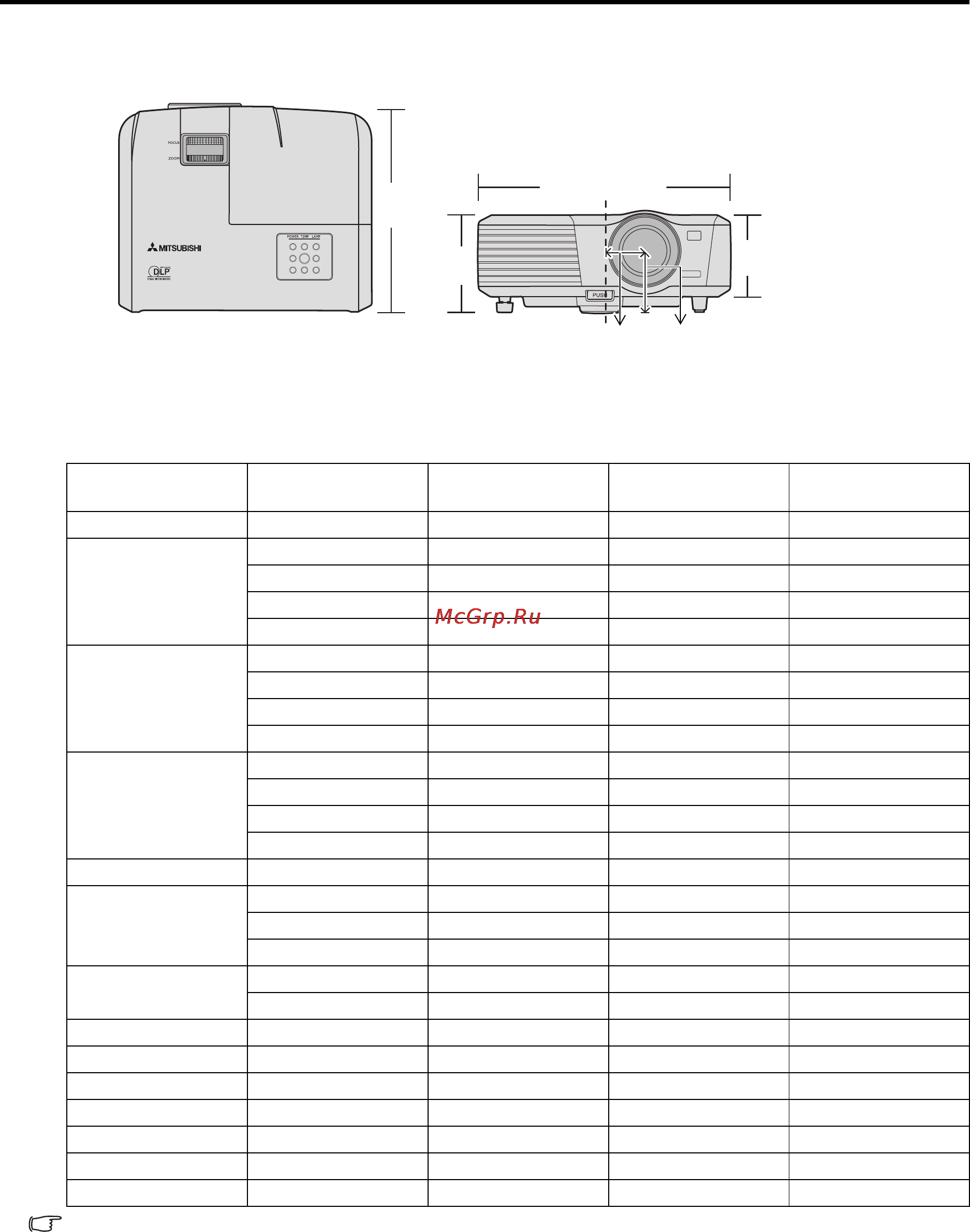 Mitsubishi EX220U [46/48] Габаритные размеры