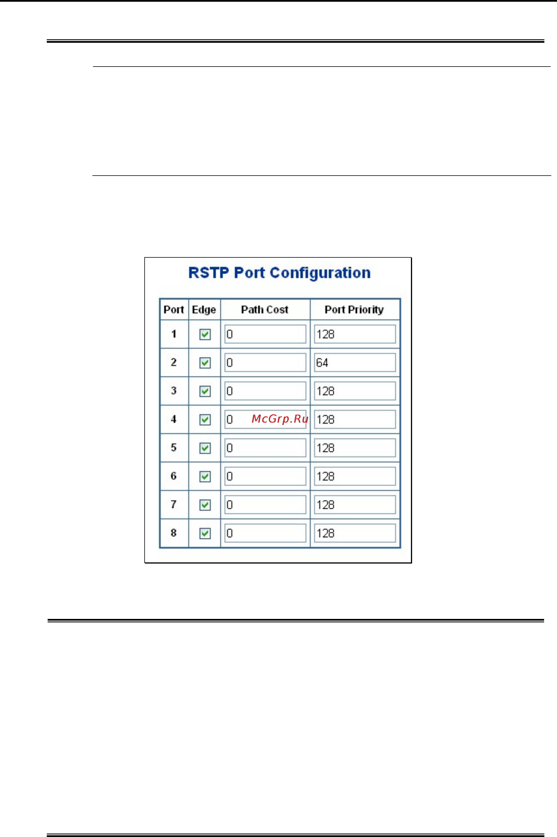 Planet GSD-802PS [42/87] Rstp port configuration
