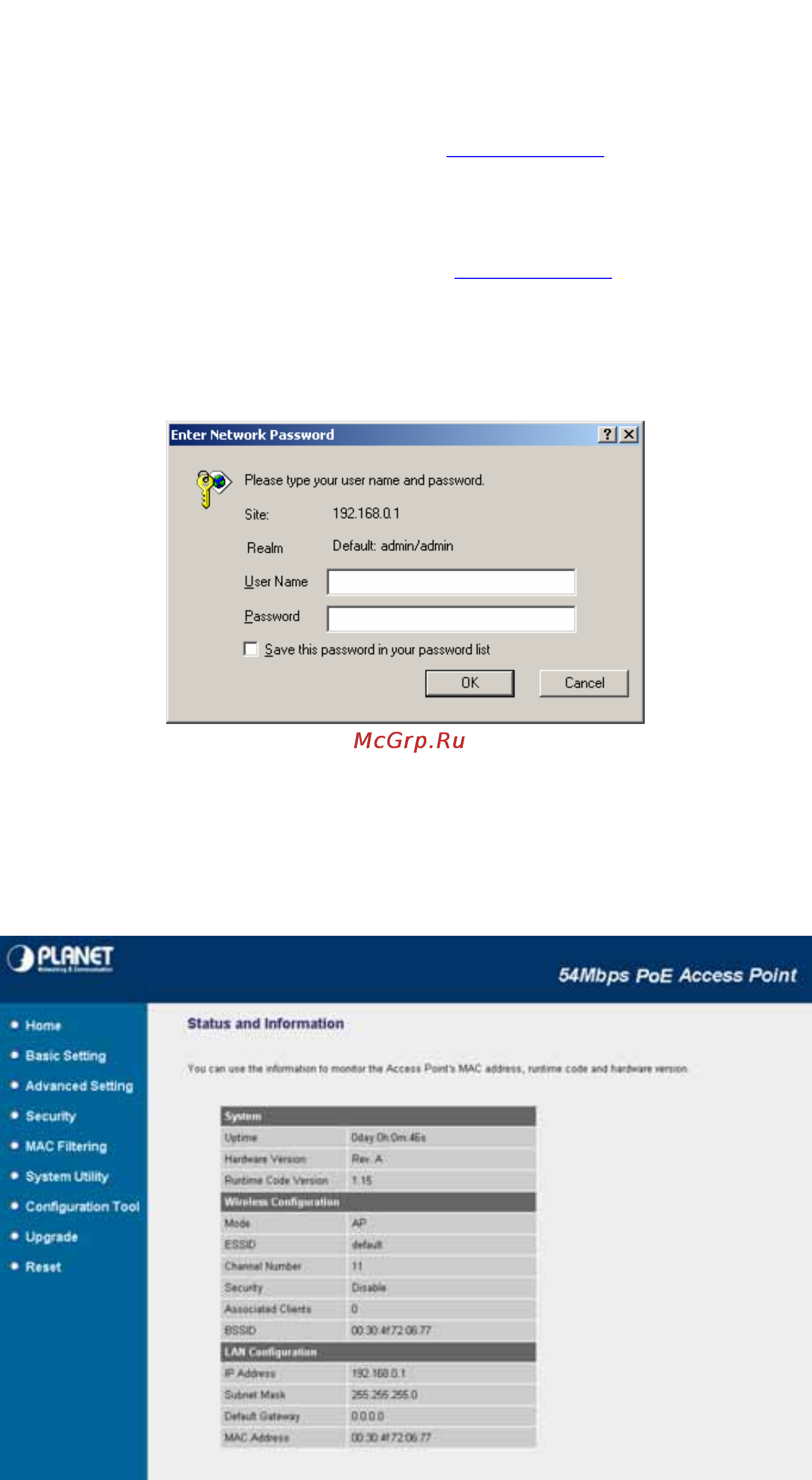 Planet WAP-4033PE [11/38] Chapter 3 web configuration