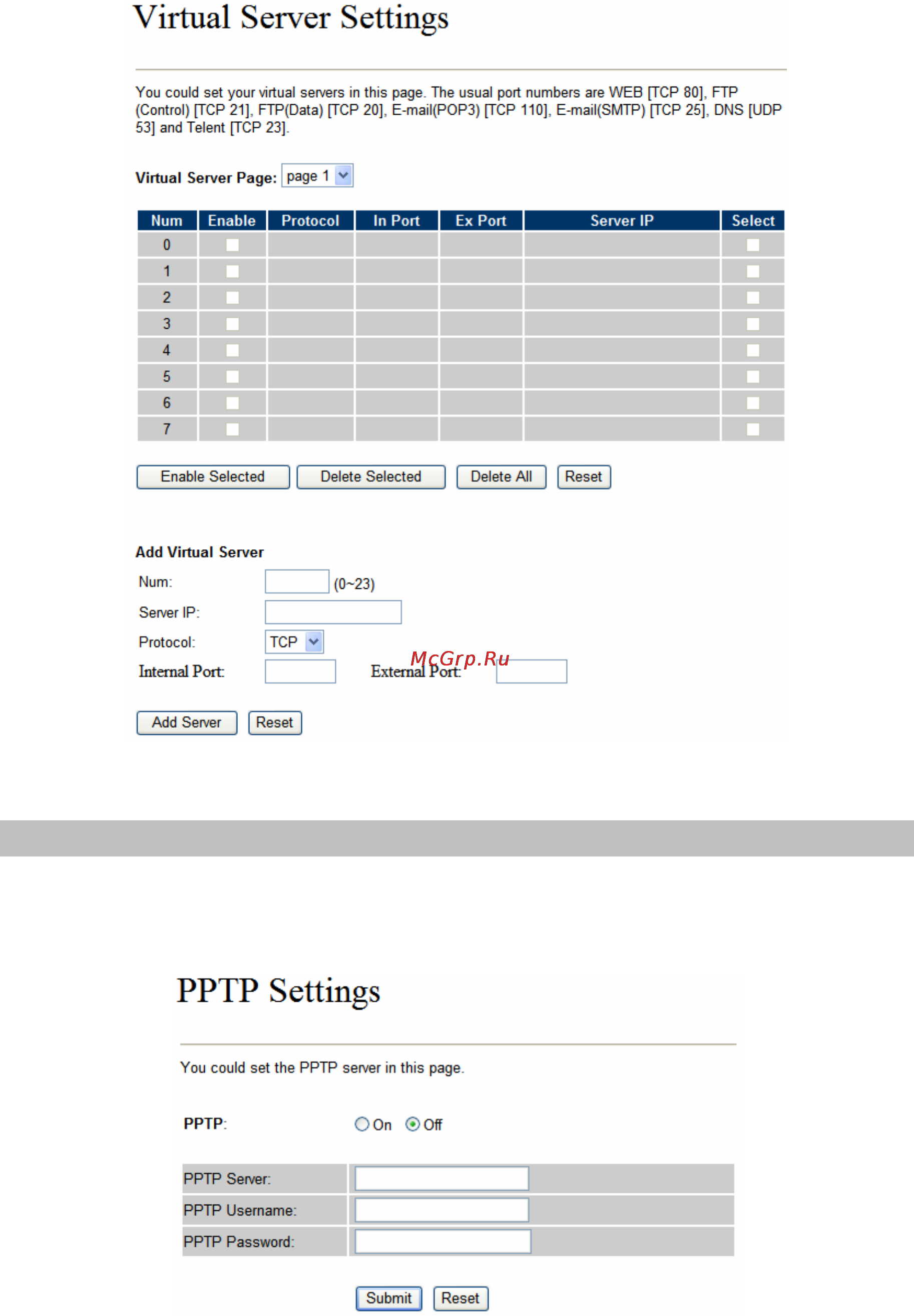 Planet VIP-156PE [34/71] Pptp settings