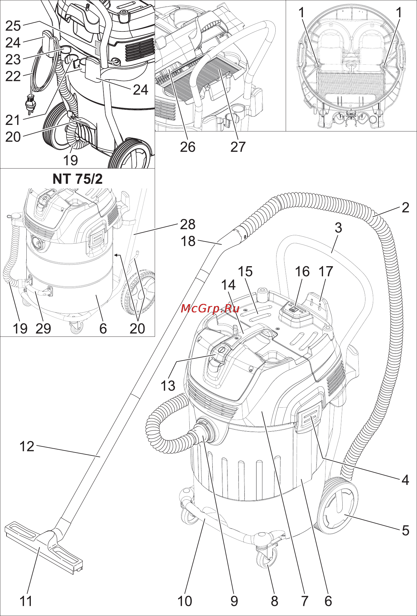 Karcher NT 65/2 AP Инструкция по эксплуатации онлайн [3/180] 65643