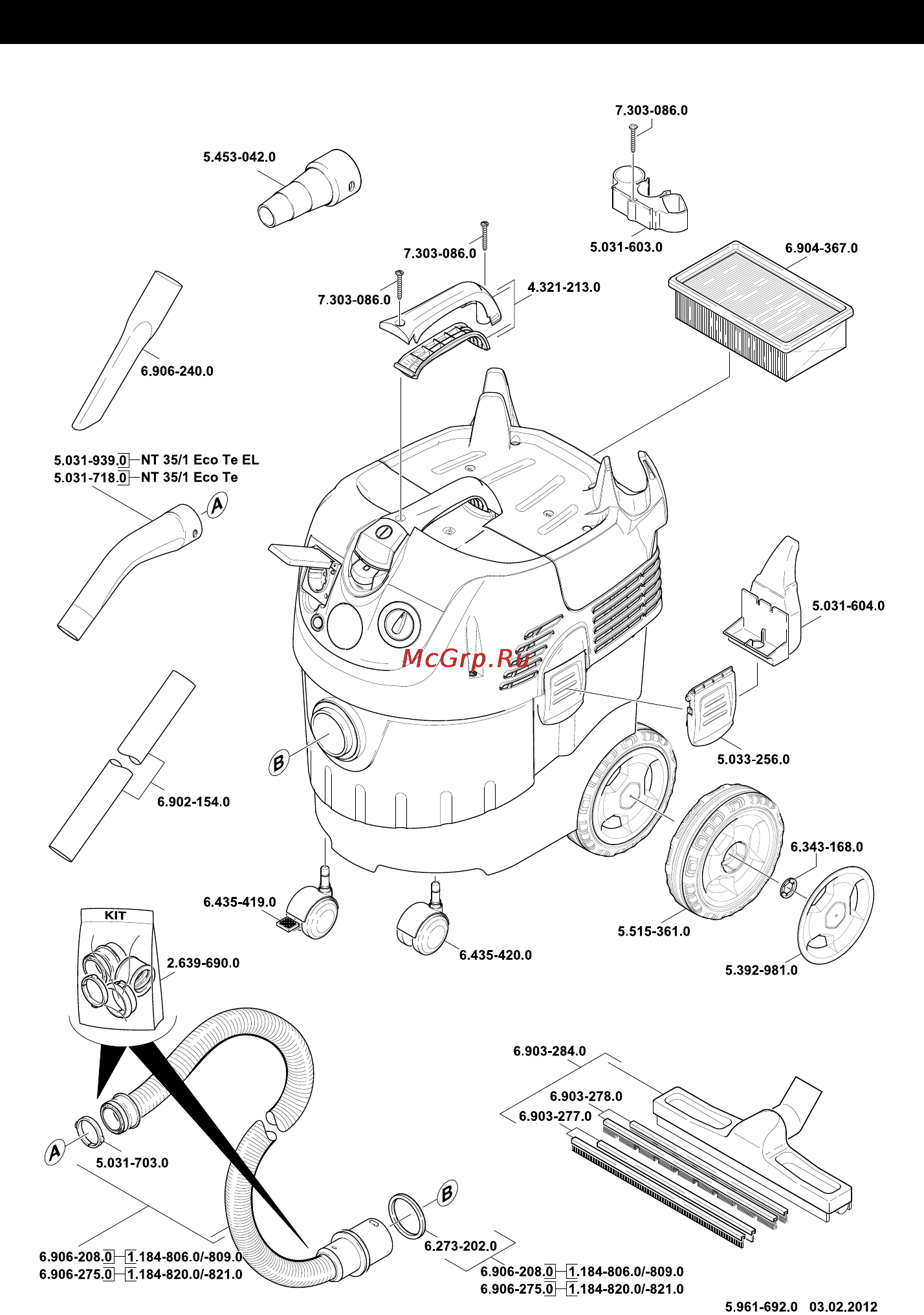 Karcher NT 35/1 Tact Te Инструкция по эксплуатации онлайн [182/184] 1287