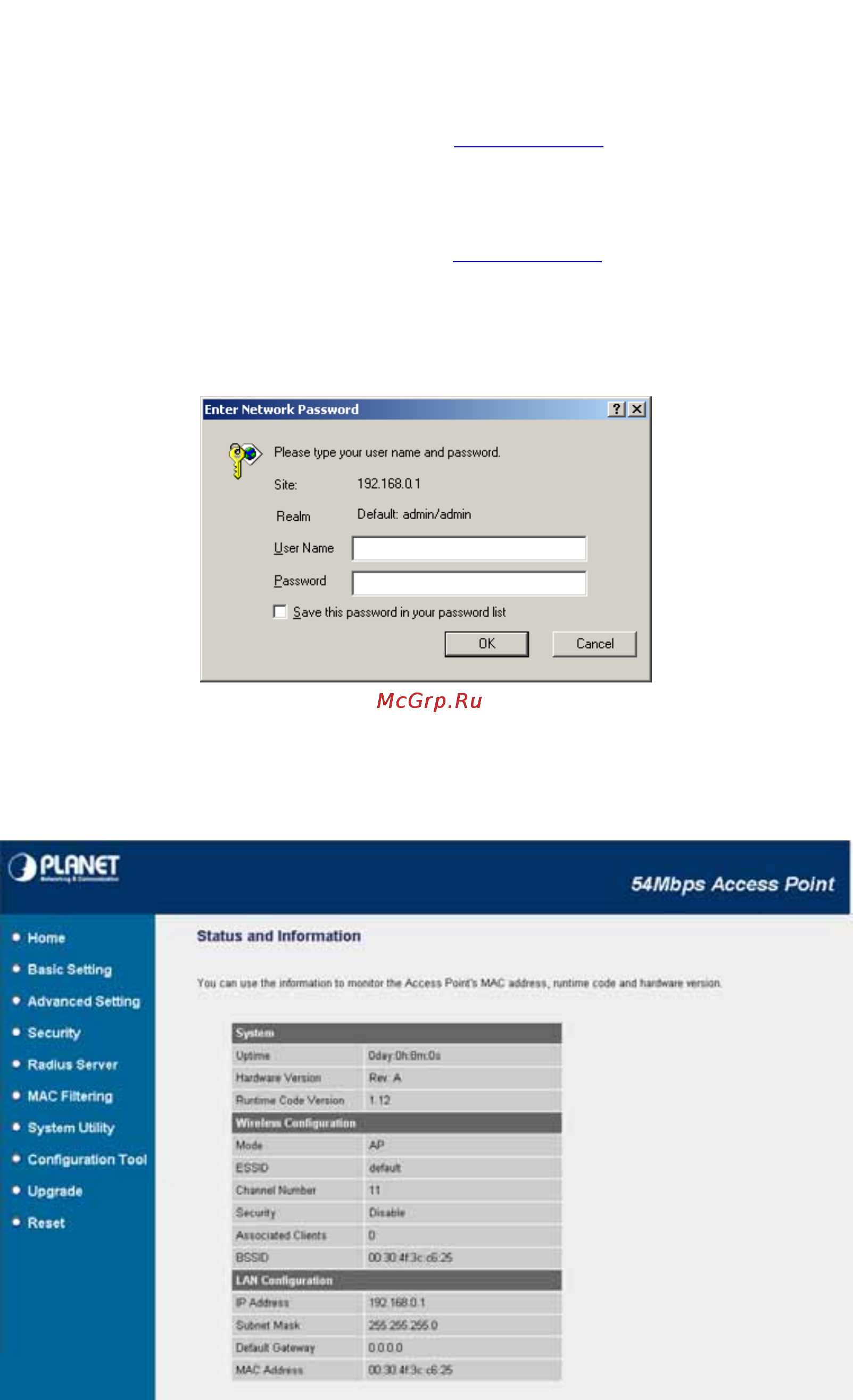 Planet WAP-4035 [11/40] Chapter 3 web configuration