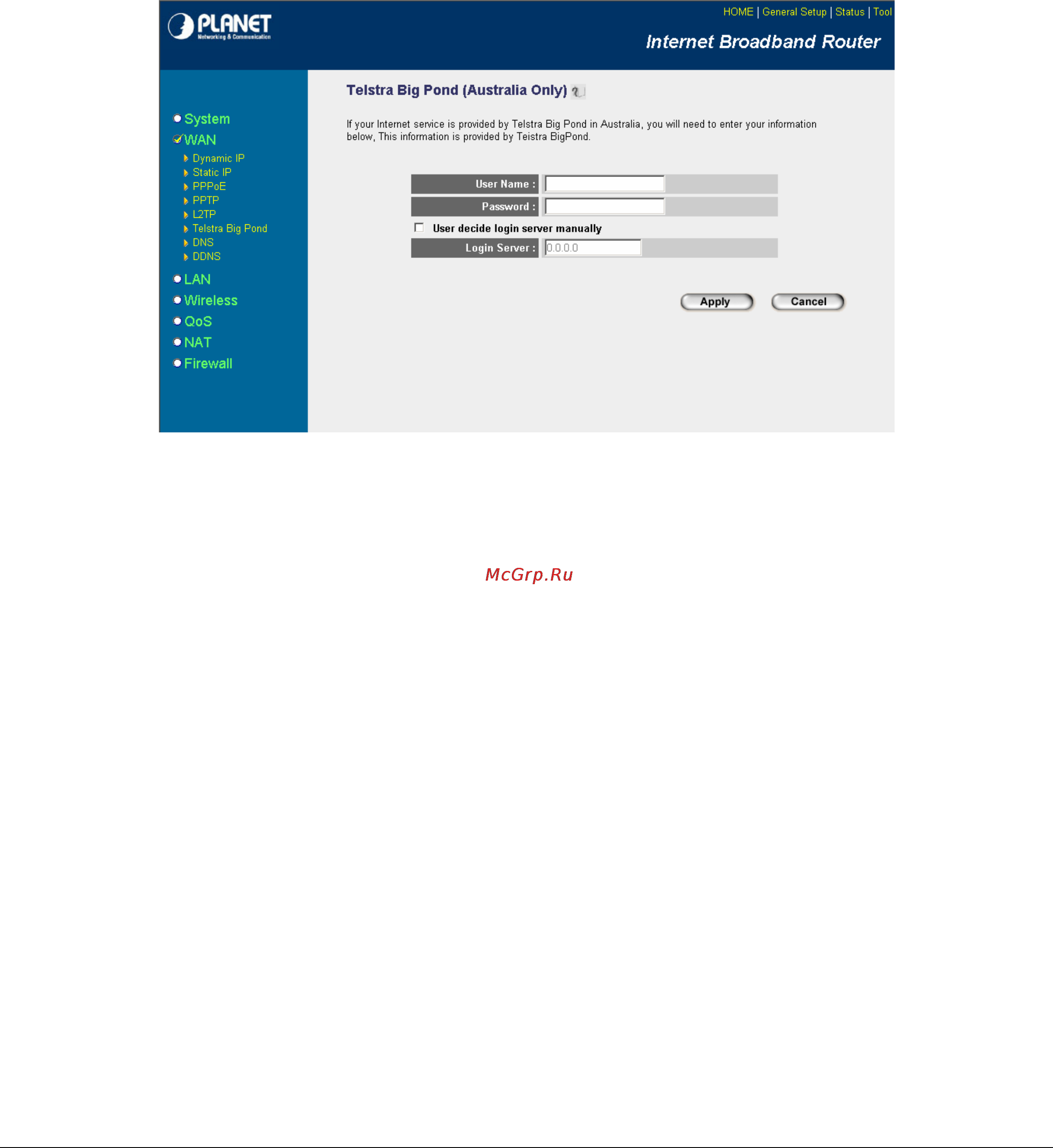 Planet WRT-414 [35/93] Telstra big pond
