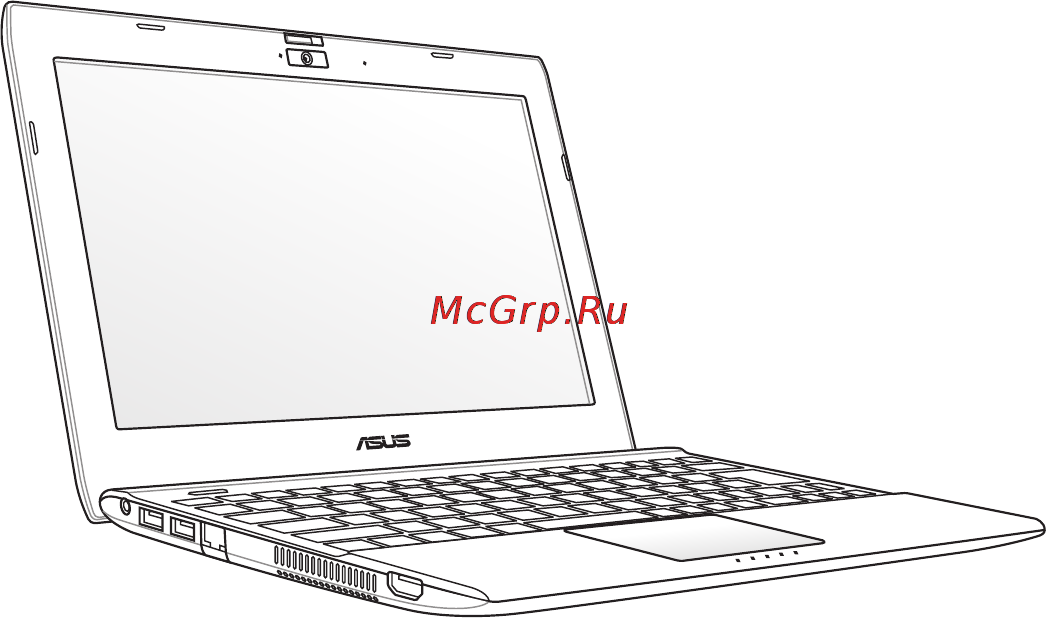 Asus EEE PC 1225B Red Инструкция по эксплуатации онлайн