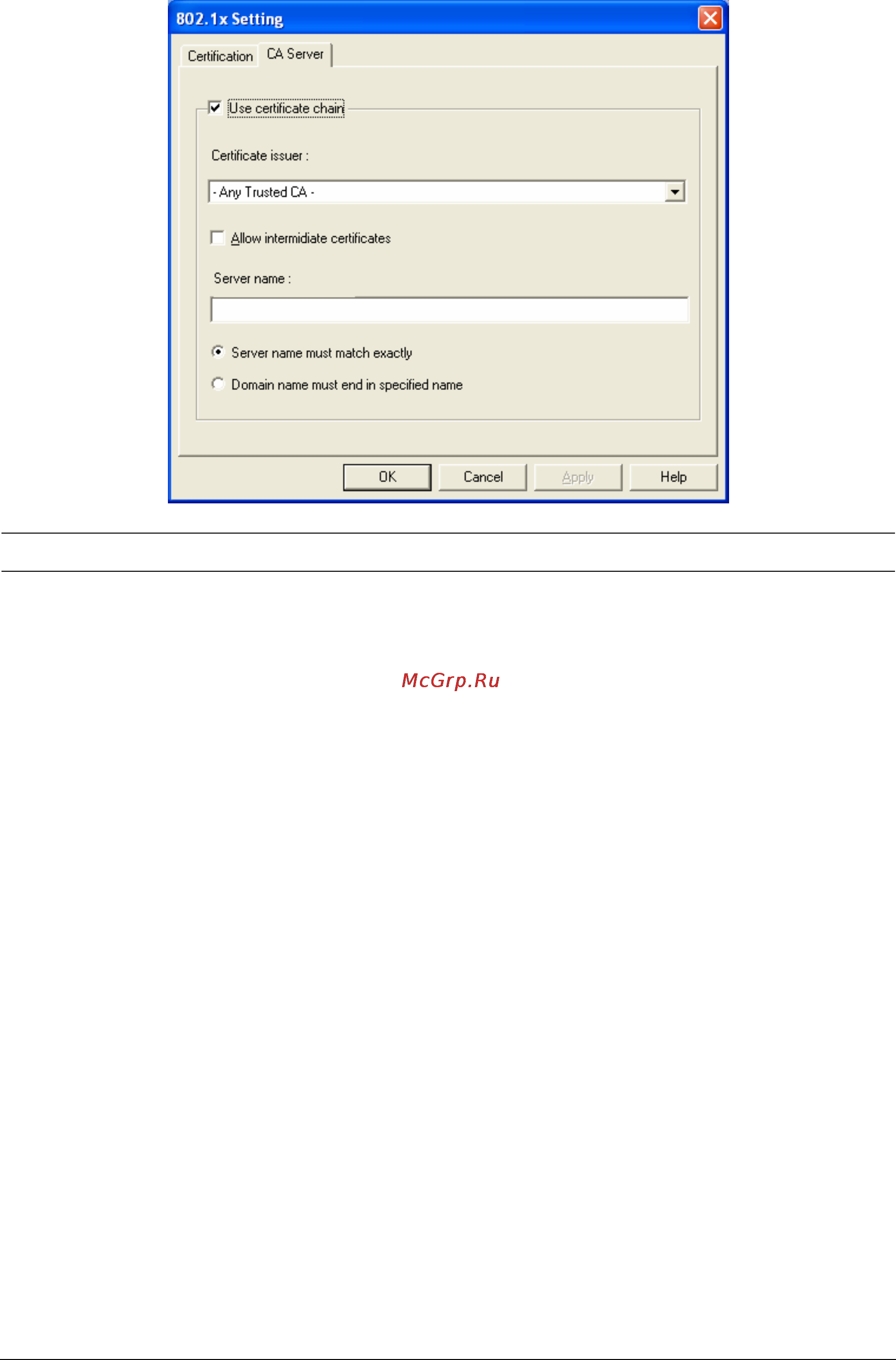 Planet WML-8315 [23/35] X setting ca server