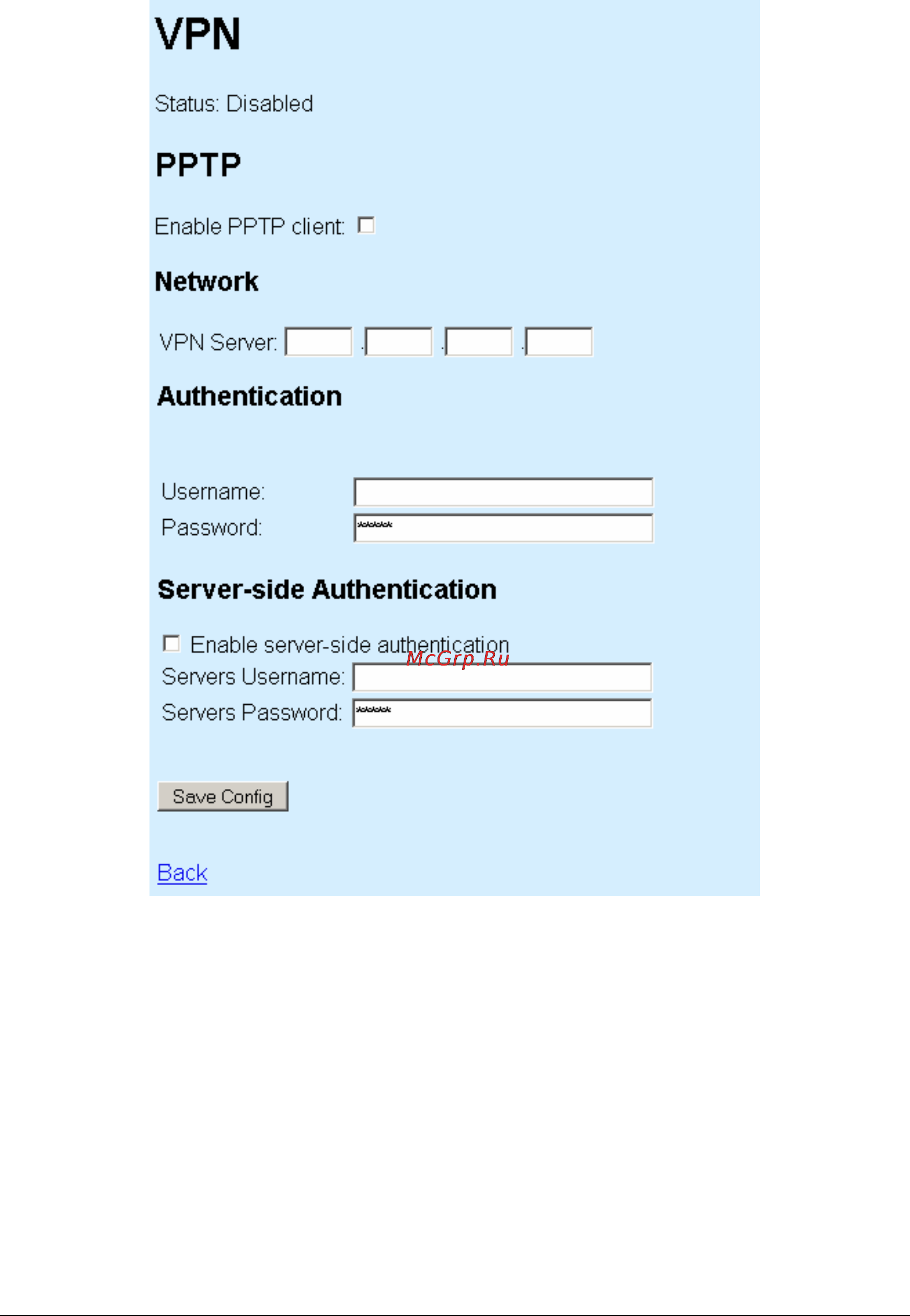 Planet MAP-2105 [22/66] Vpn client