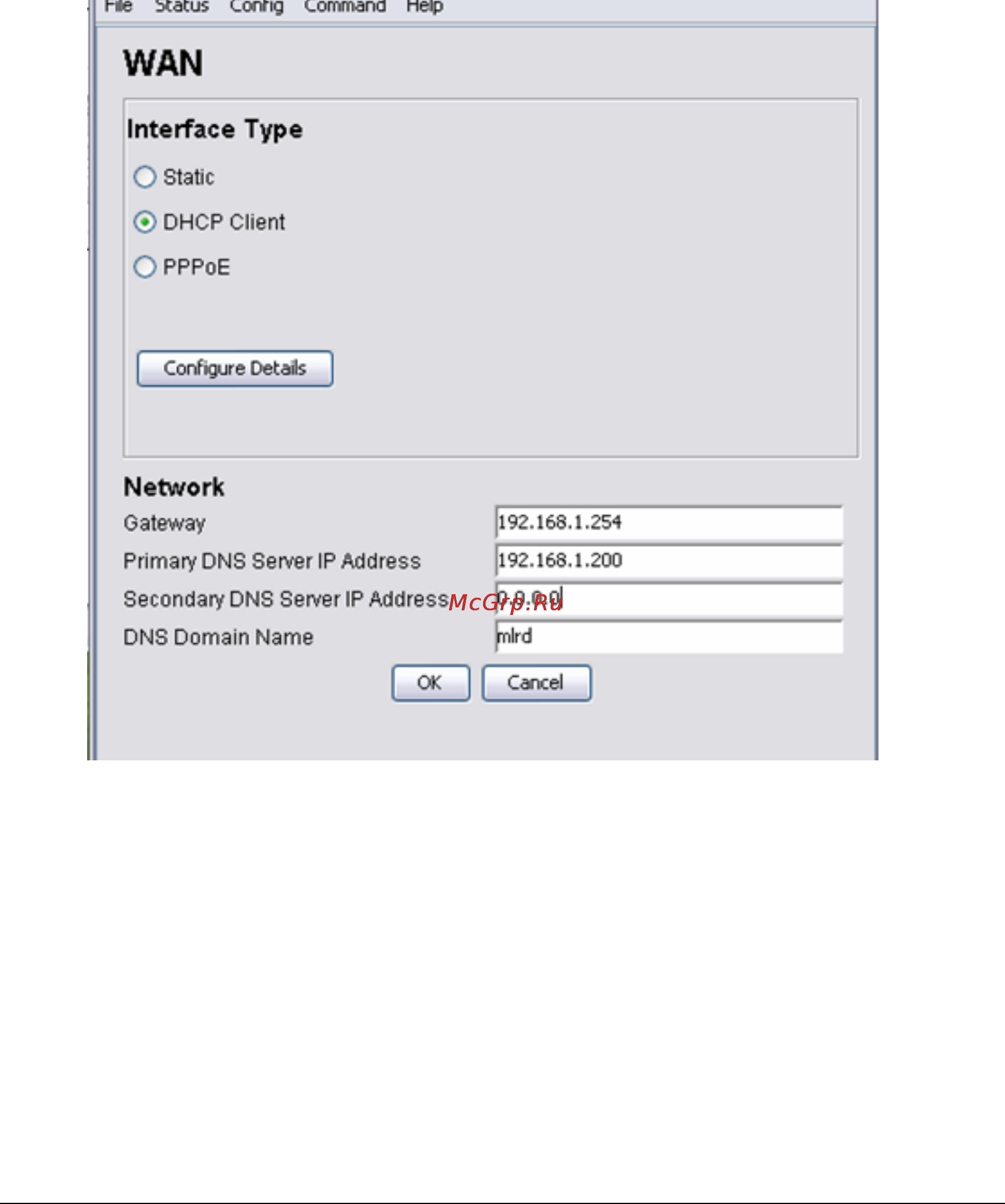 Planet MAP-2105 [53/66] Config network wan