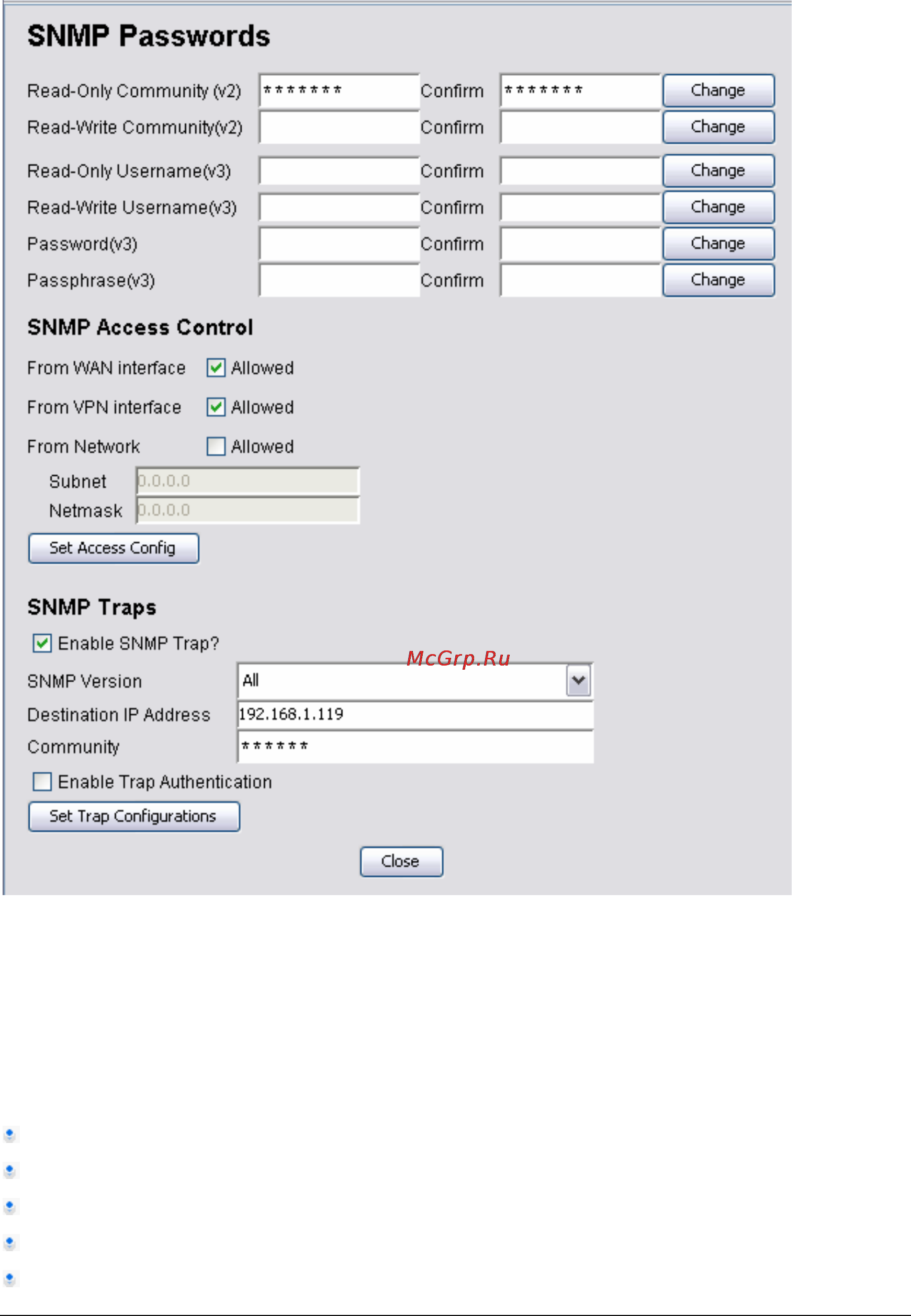 Planet MAP-2105 [58/66] Config management snmp password