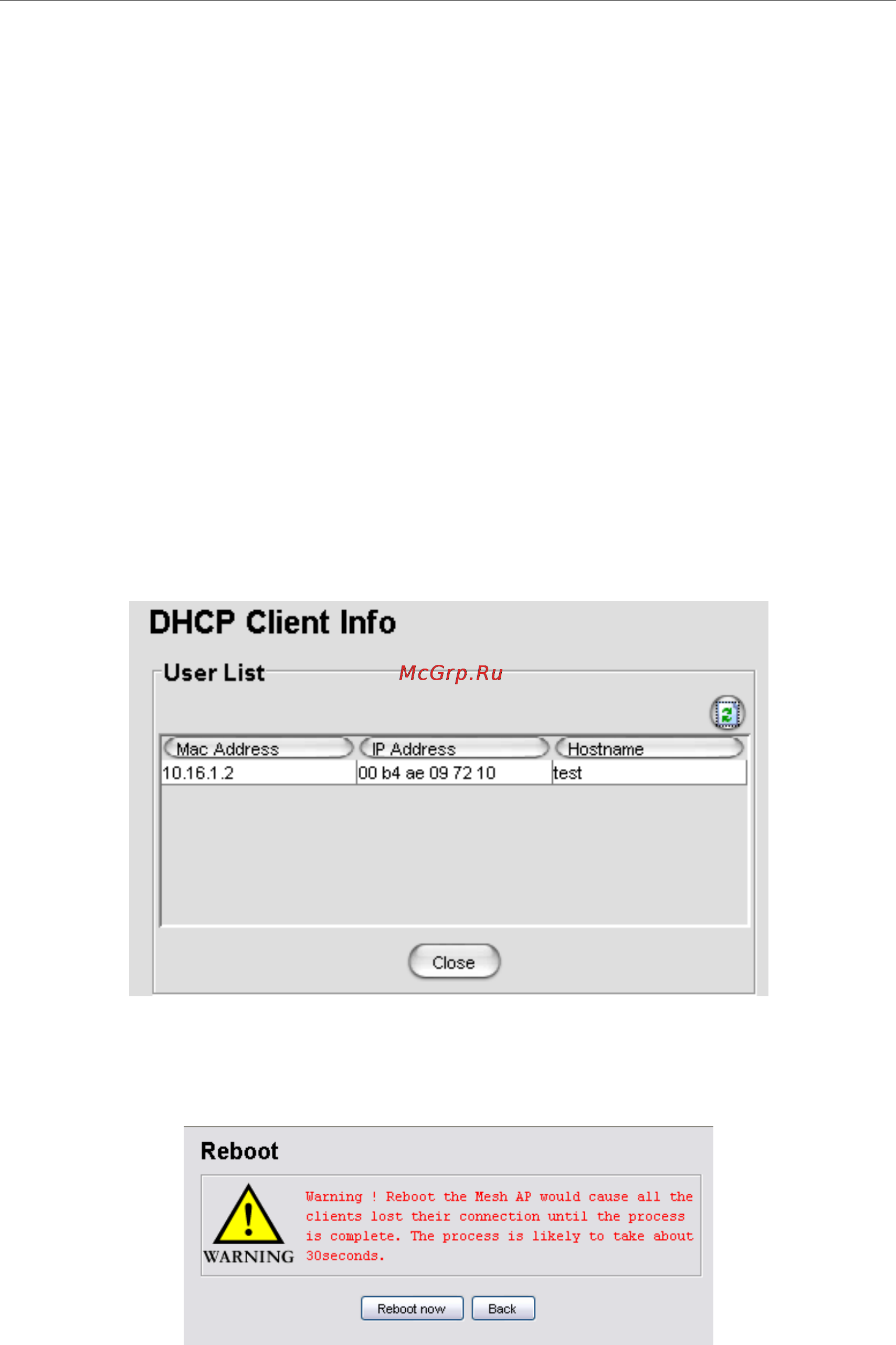 Planet MAP-3100 [121/124] Dhcp client