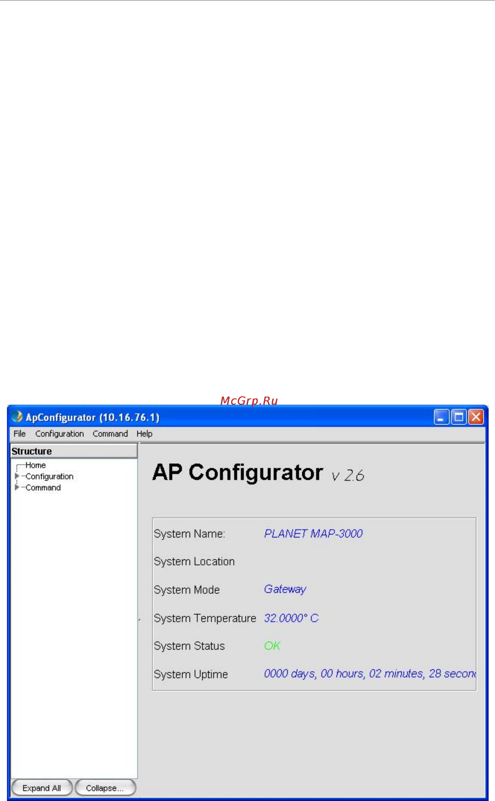 Planet MAP-3100 [62/124] Configurator