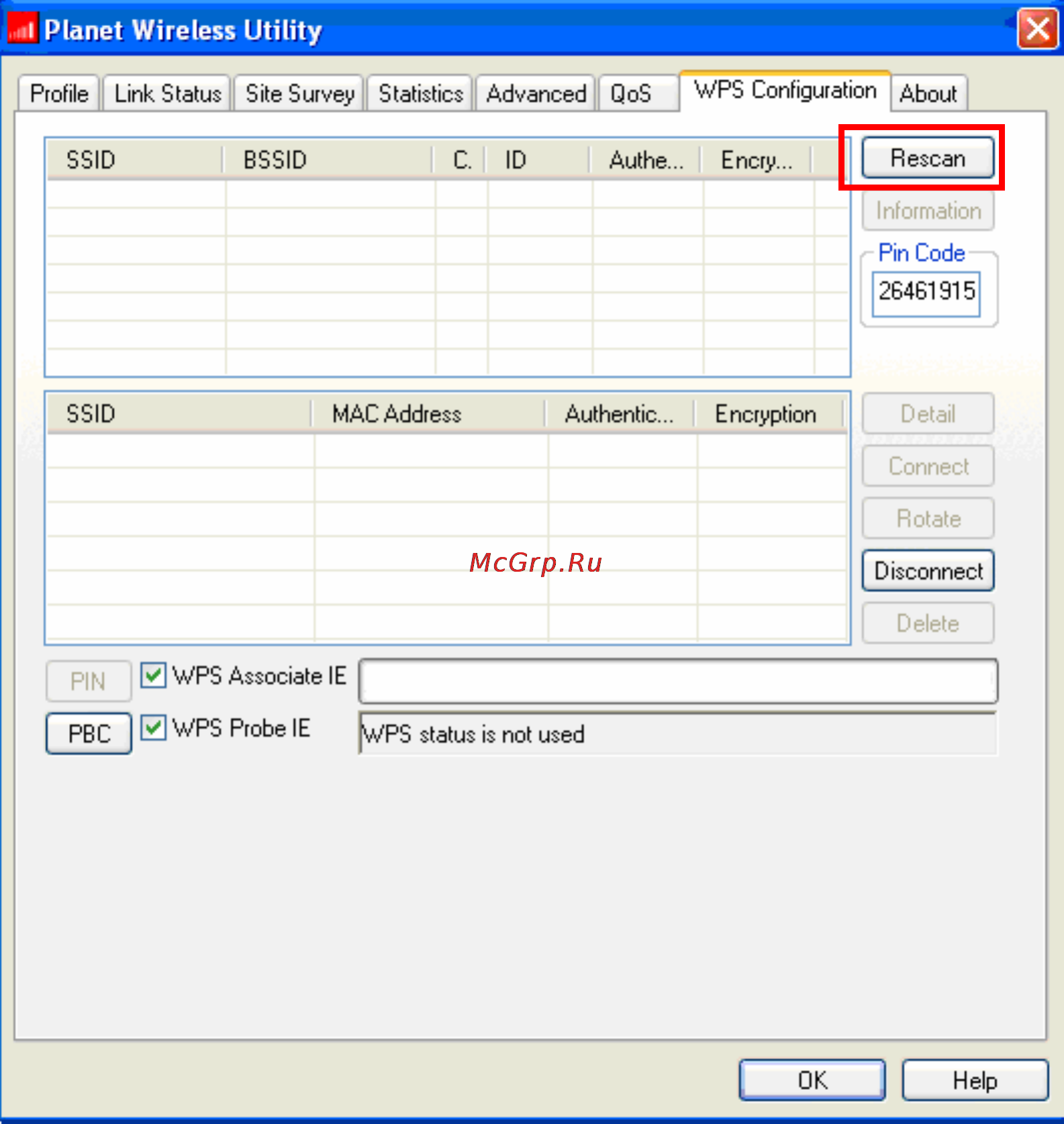 Planet WNL-9320 [31/41] Wps setup pbc push button configuration