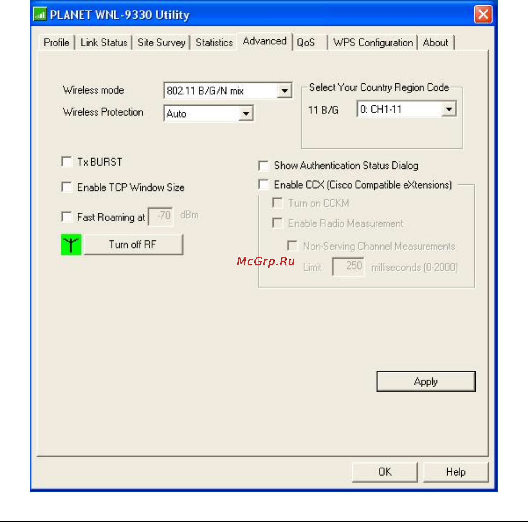 Planet WNL-9330 [33/61] 4 advanced settings