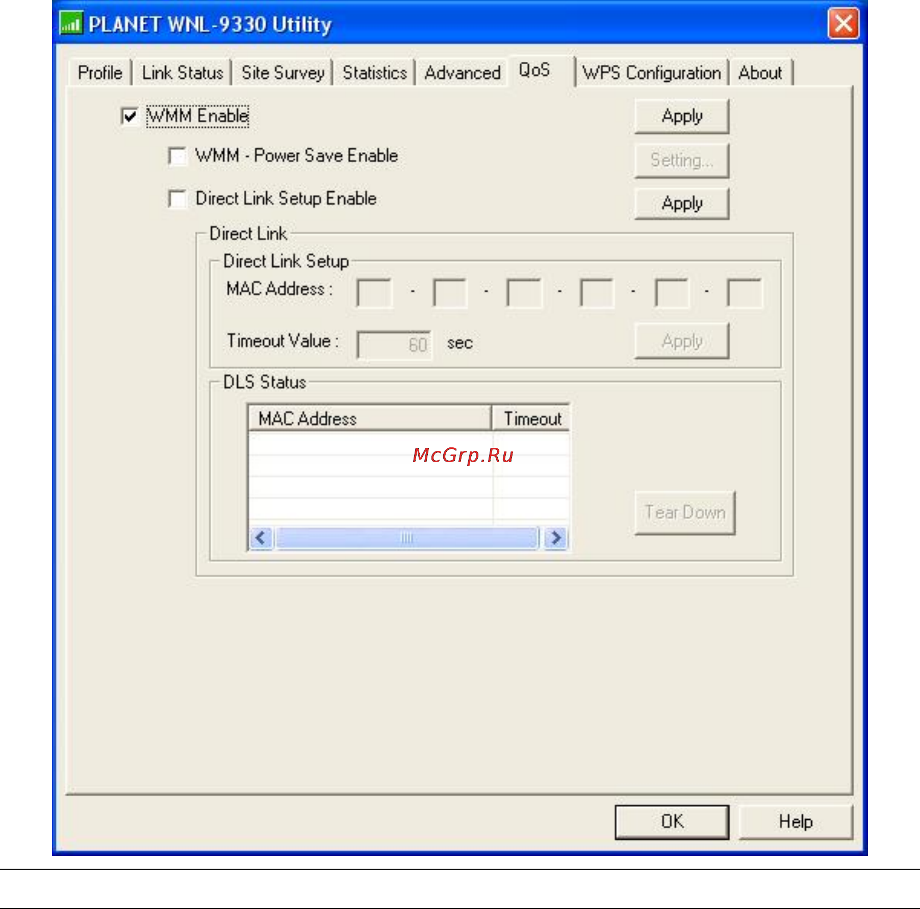 Planet WNL-9330 [36/61] 5 qos setting