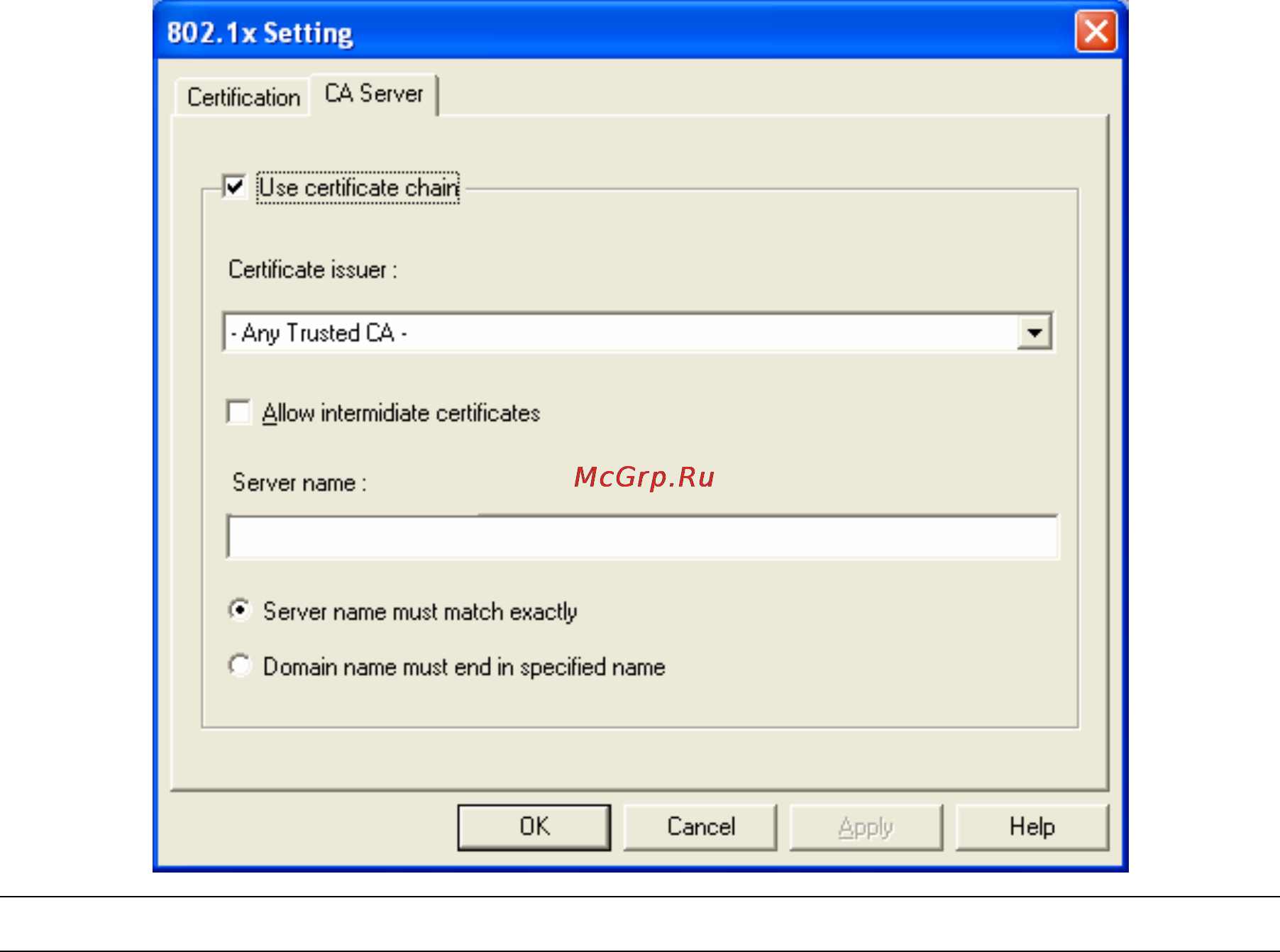 Planet WNL-9500 [26/61] 1 3 using 802 x ca server