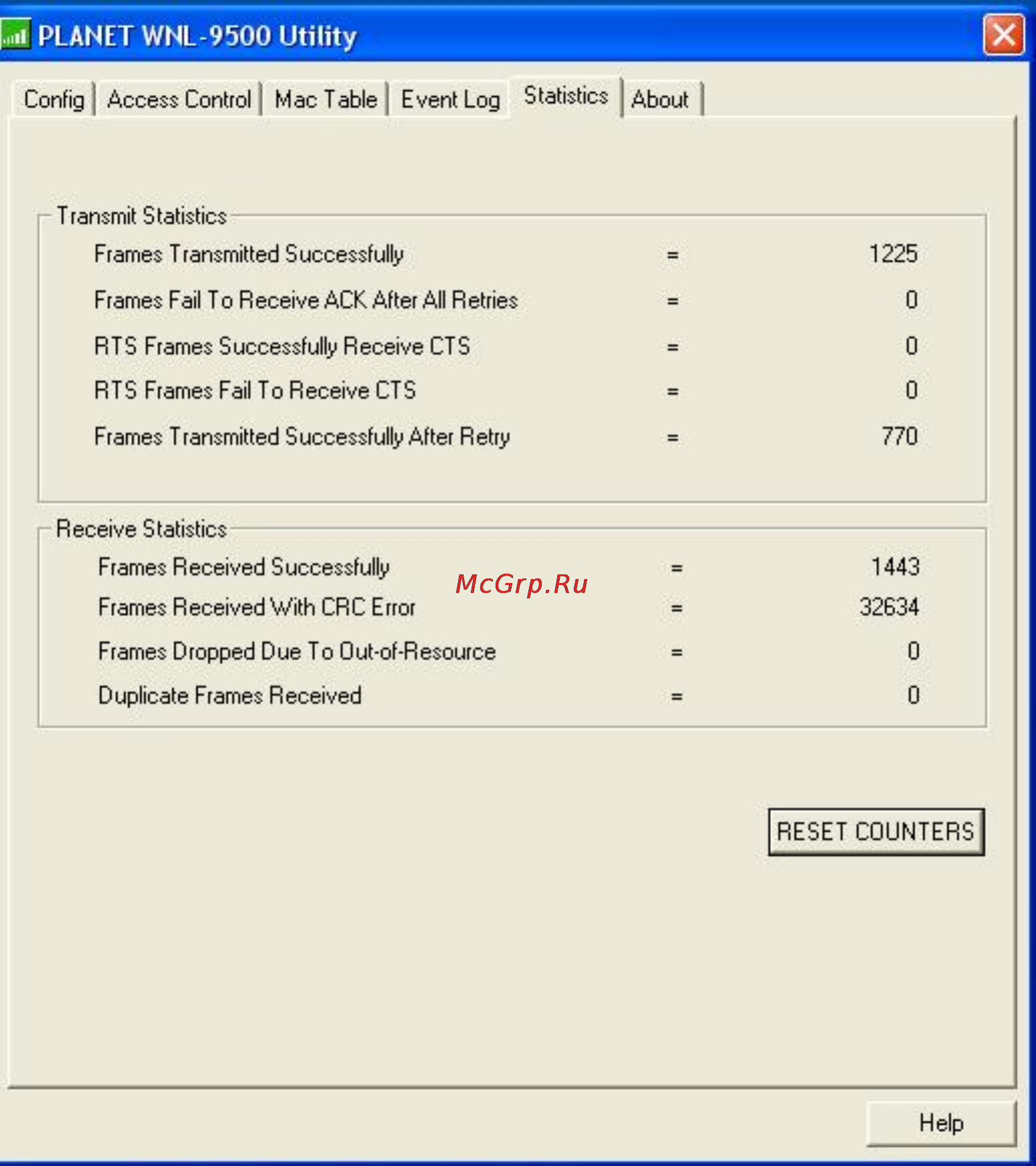 Planet WNL-9500 [57/61] 6 statistics
