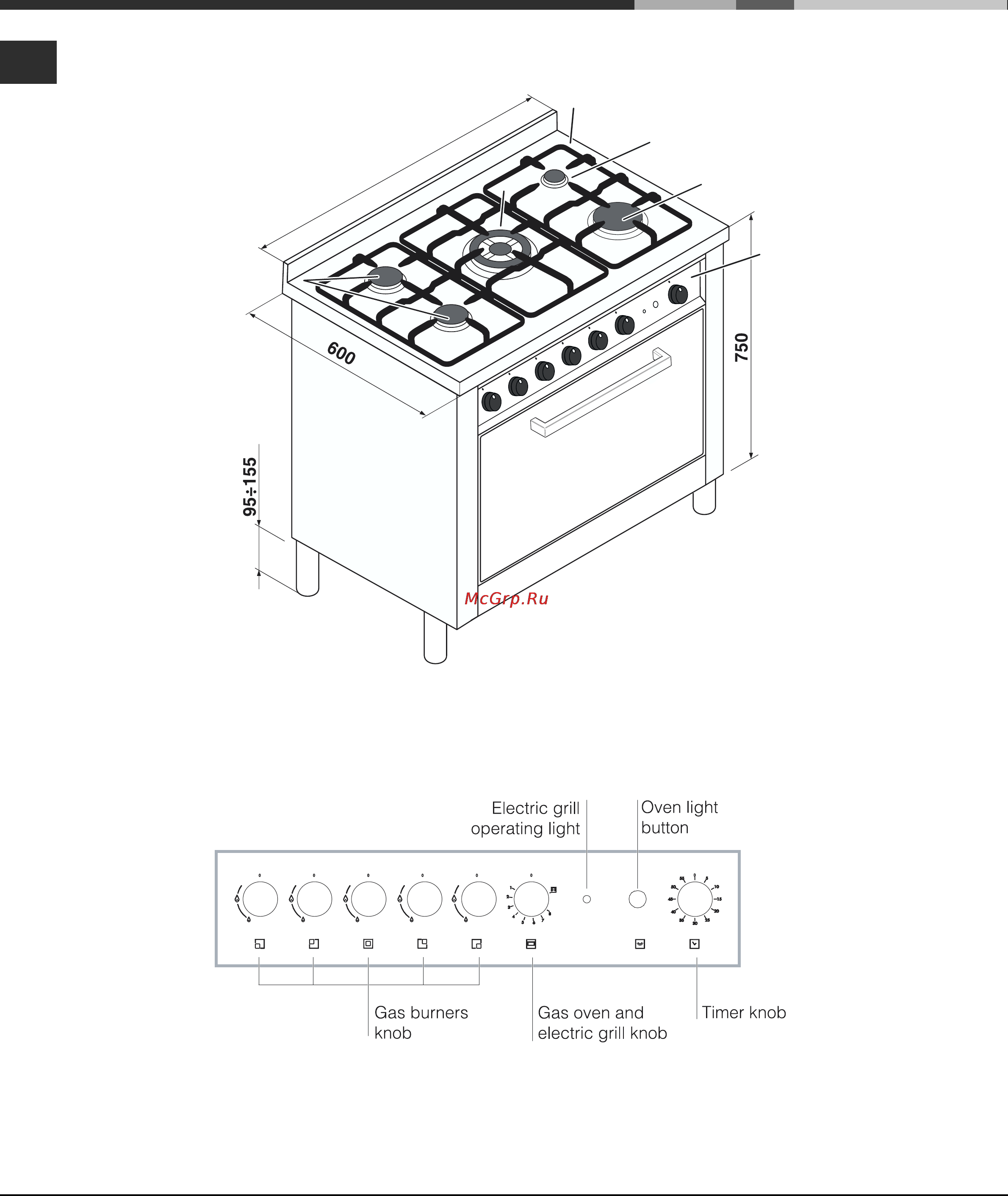 Ariston CP97SG1 [20/64] Description of the appliance