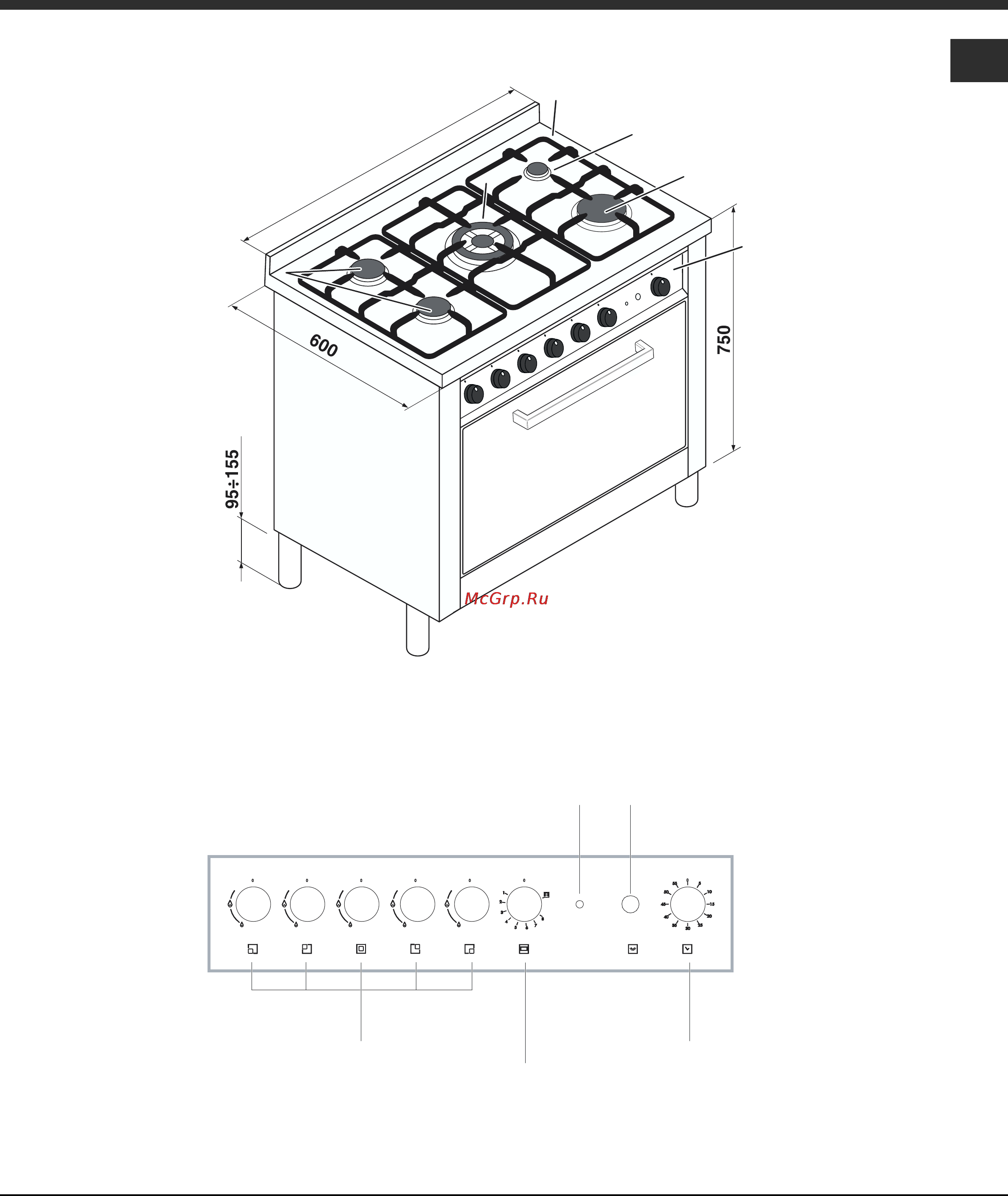 Ariston CP97SG1 [7/64] Descrizione dell apparecchio