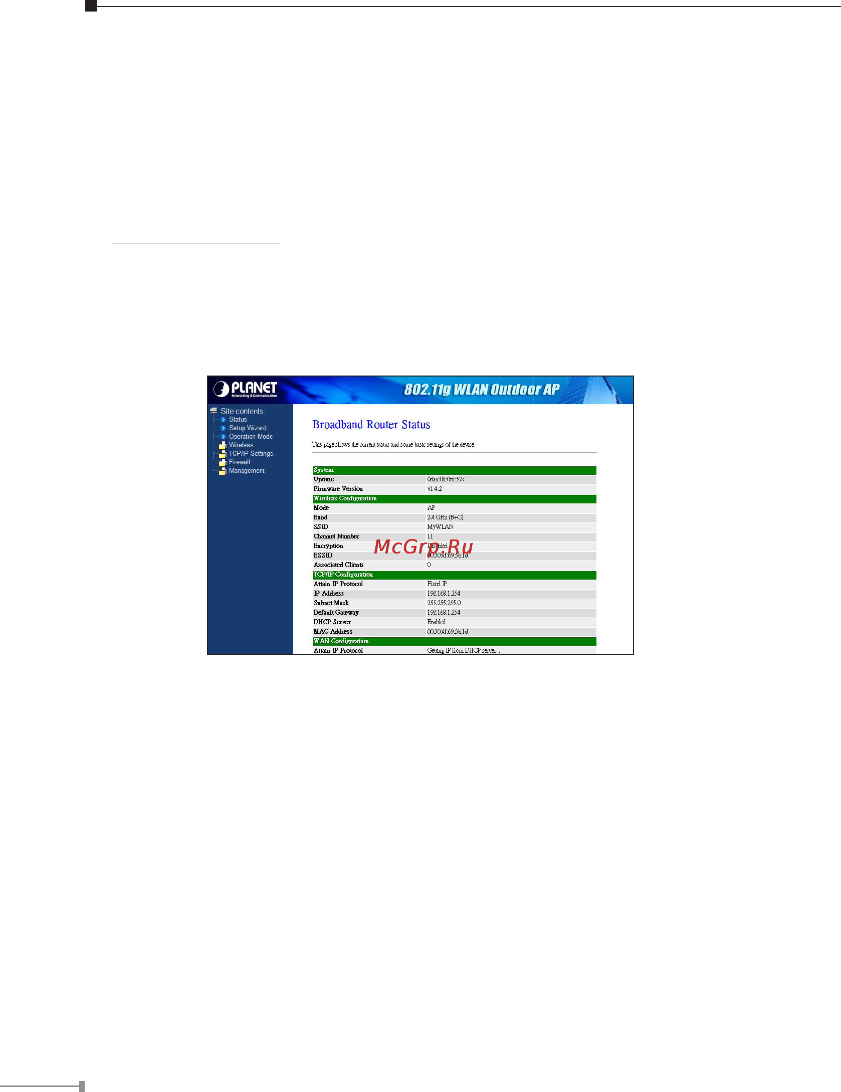 Planet WAP-6200 [8/8] Further configuration