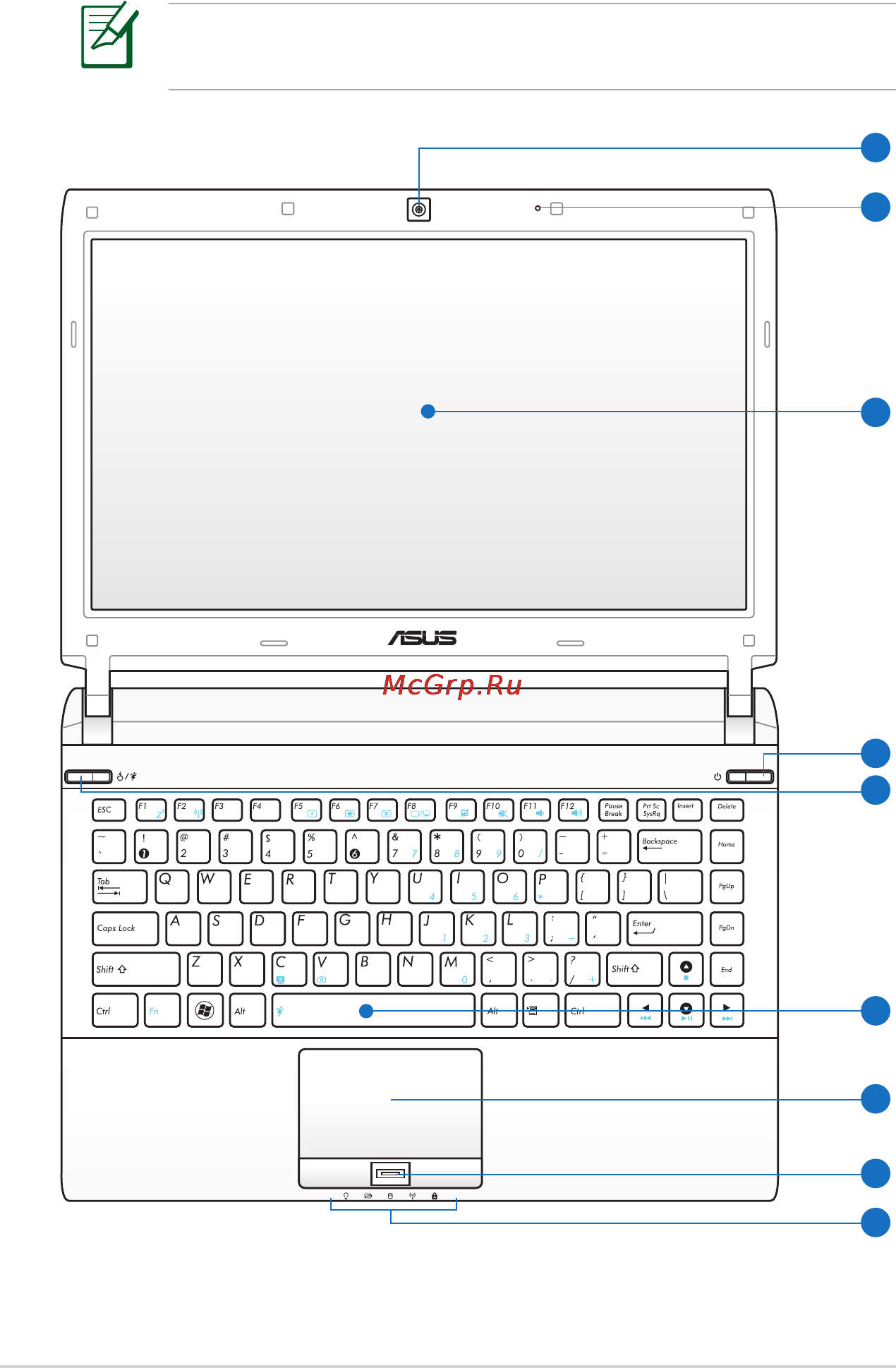 Asus U36Sg i3-2310M Silver [14/100] Верхняя сторона