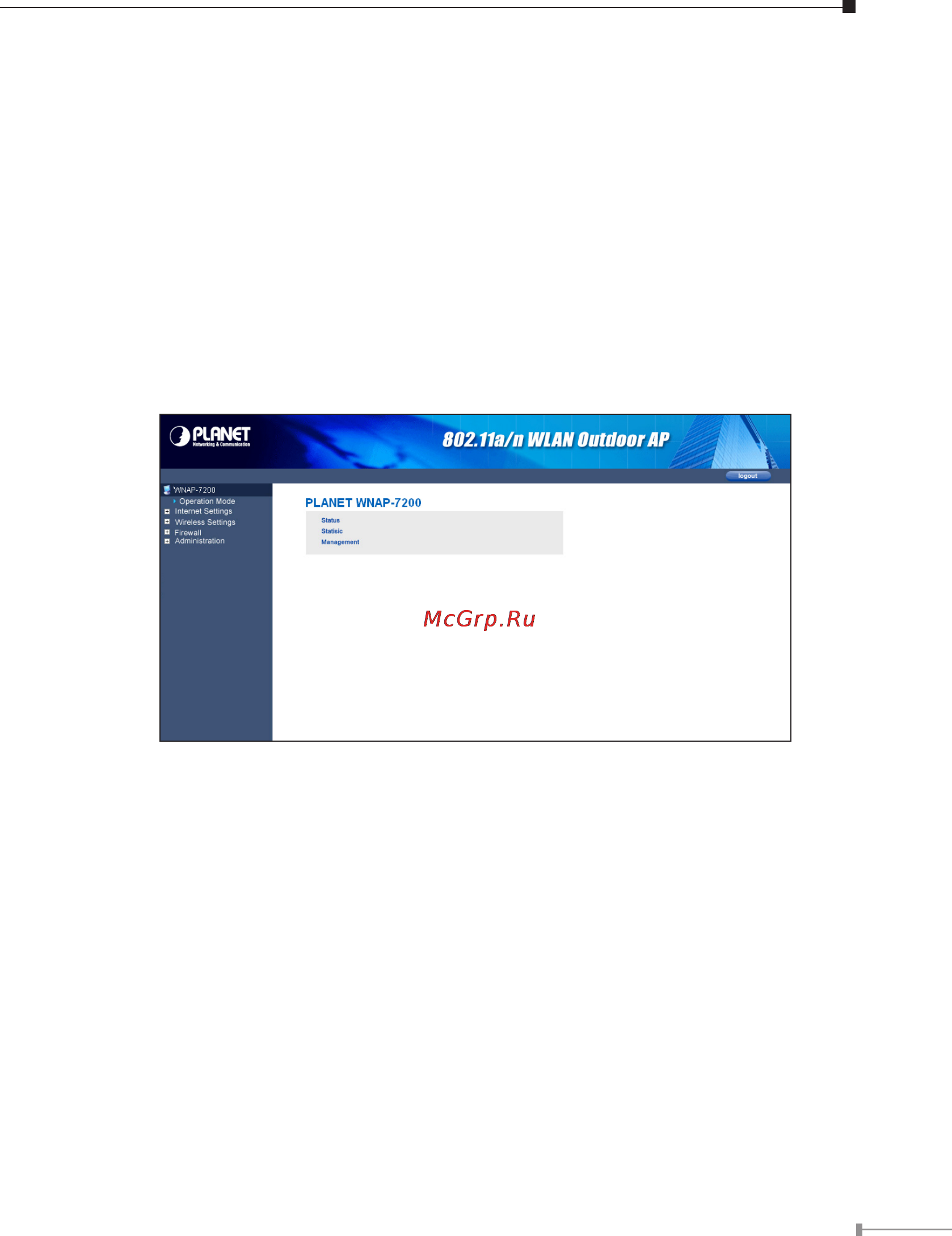 Planet WNAP-7200 [9/12] Web configuration