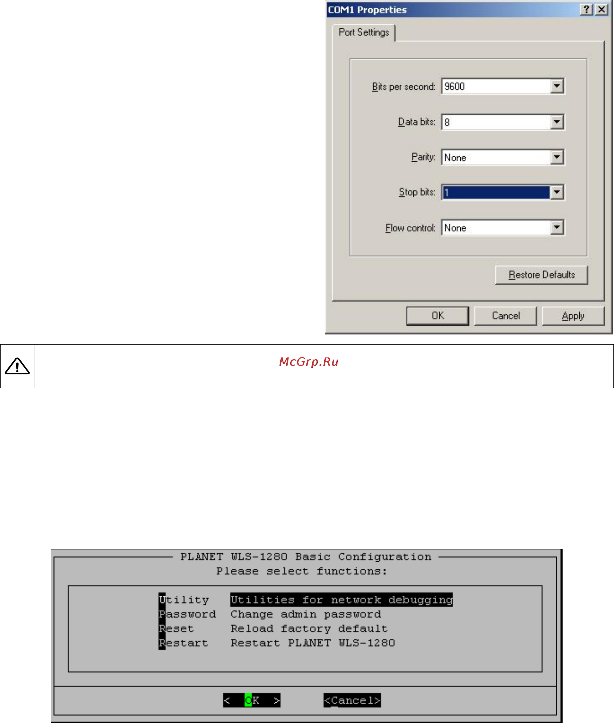 Planet WLS-1280 [123/152] Appendix a console interface
