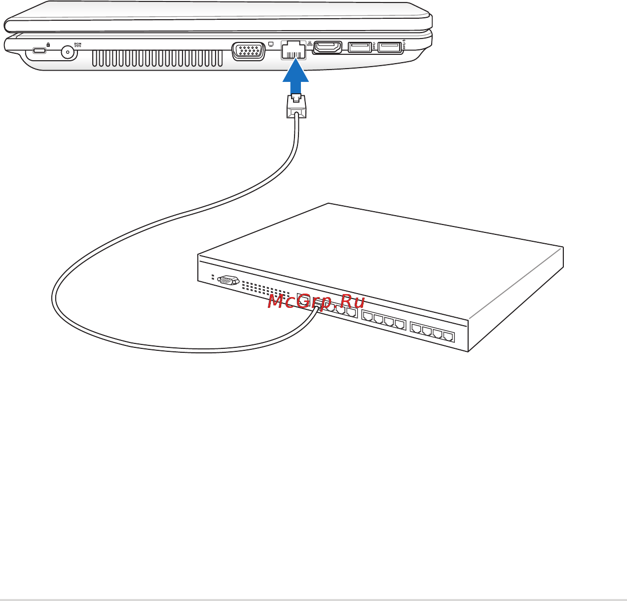 Asus N55S/N55SL i3 2350M [63/114] Кабель типа витая пара
