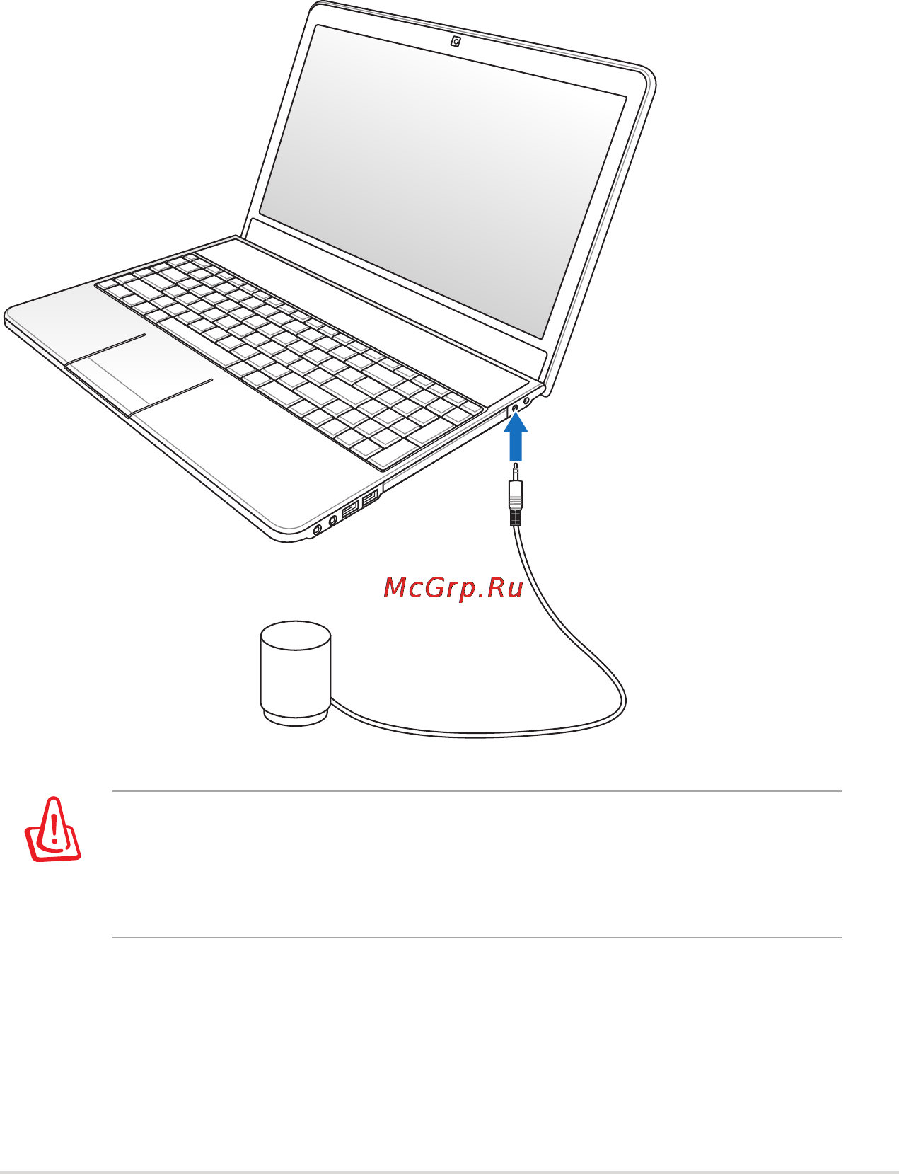 Asus N55S/N55SL i3 2350M [71/114] С ноутбуком поставляется компактный сабвуфер удобный для переноски просто подключите сабвуфер к разъему сабвуфера на вашем ноутбуке и наслаждайтесь насыщенными басами в ваших приложениях мультимедиа