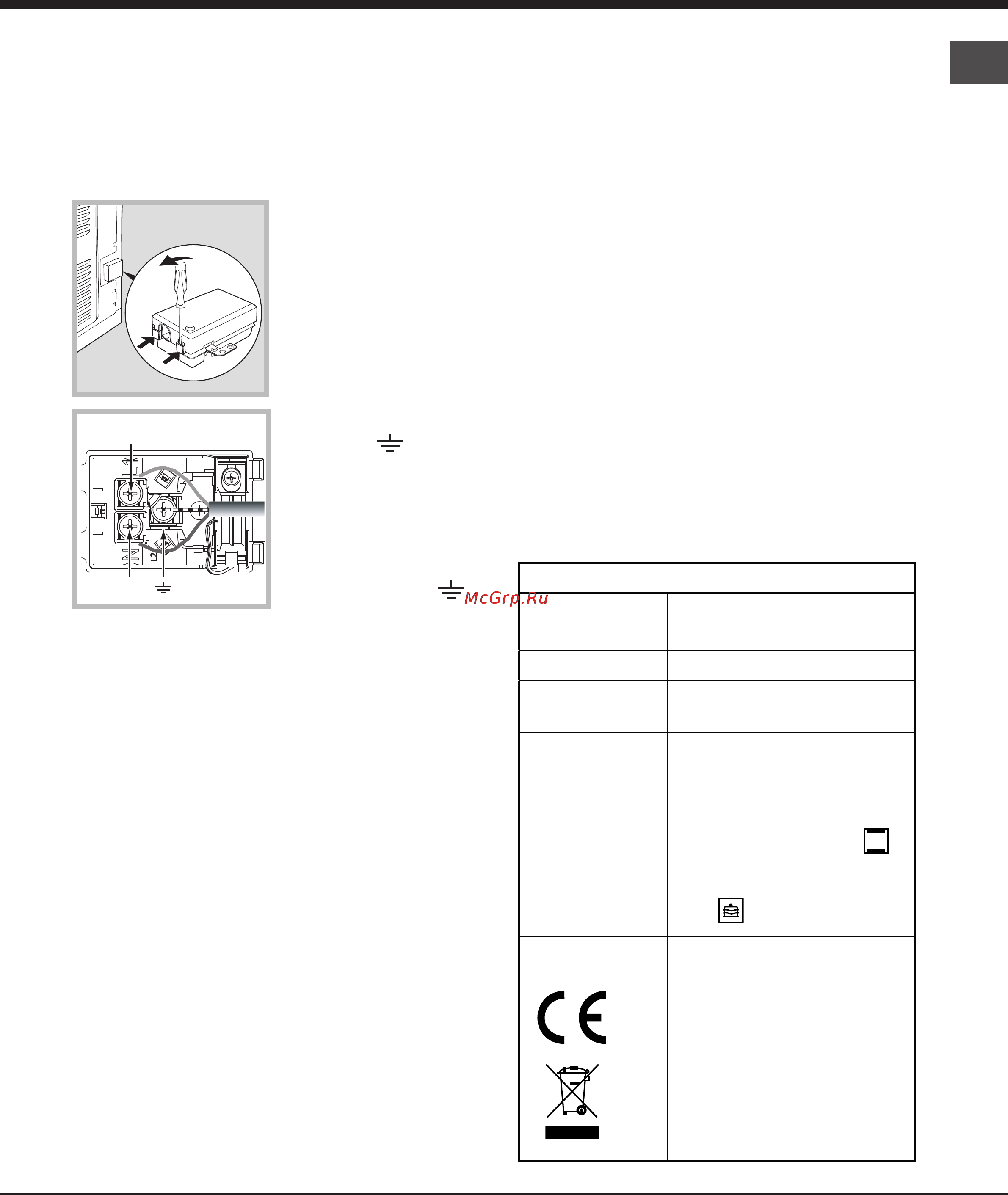 Ariston DECO FHR 640 [13/64] Electrical connections