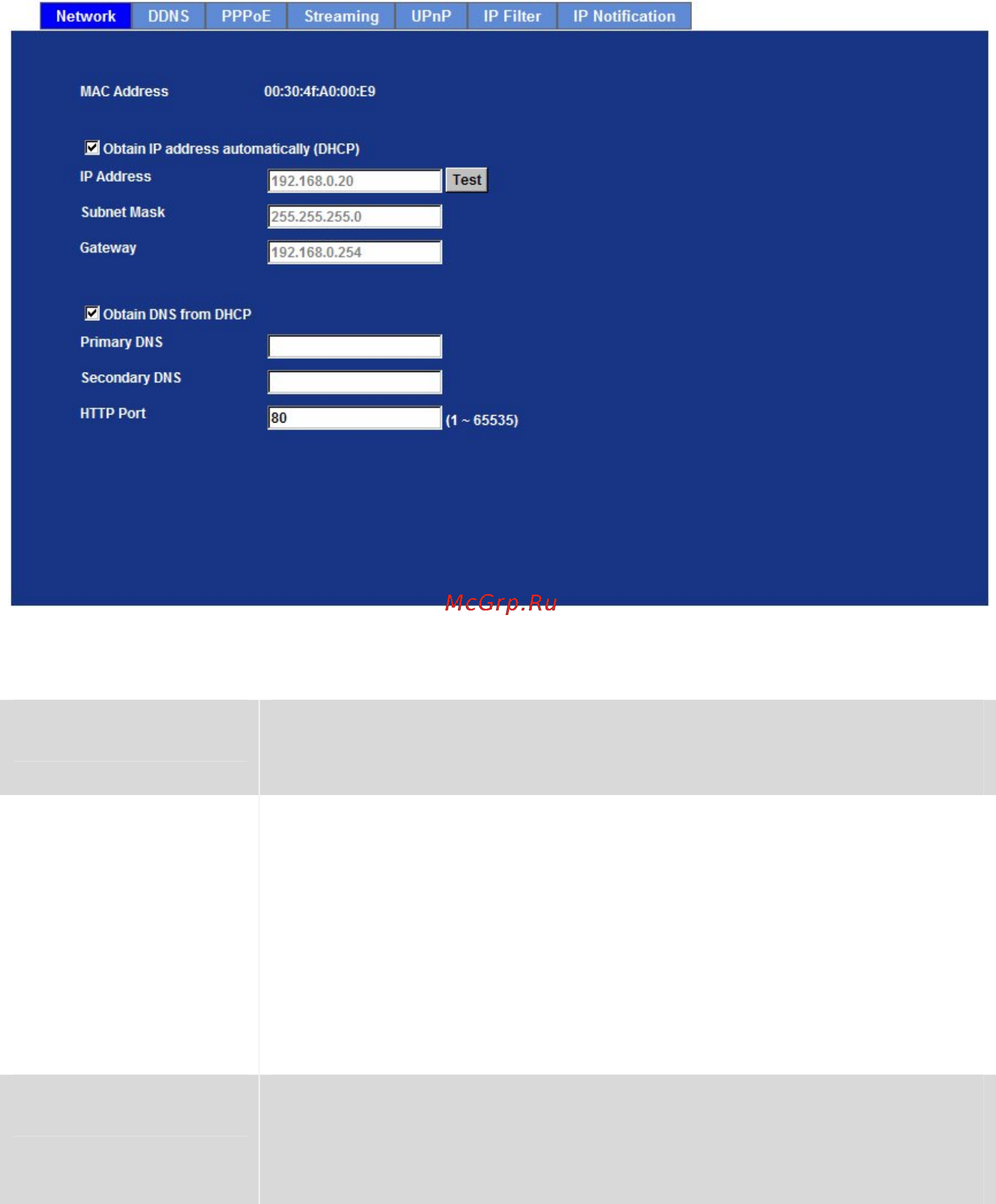 Planet ICA-H651 [37/92] Network configuration