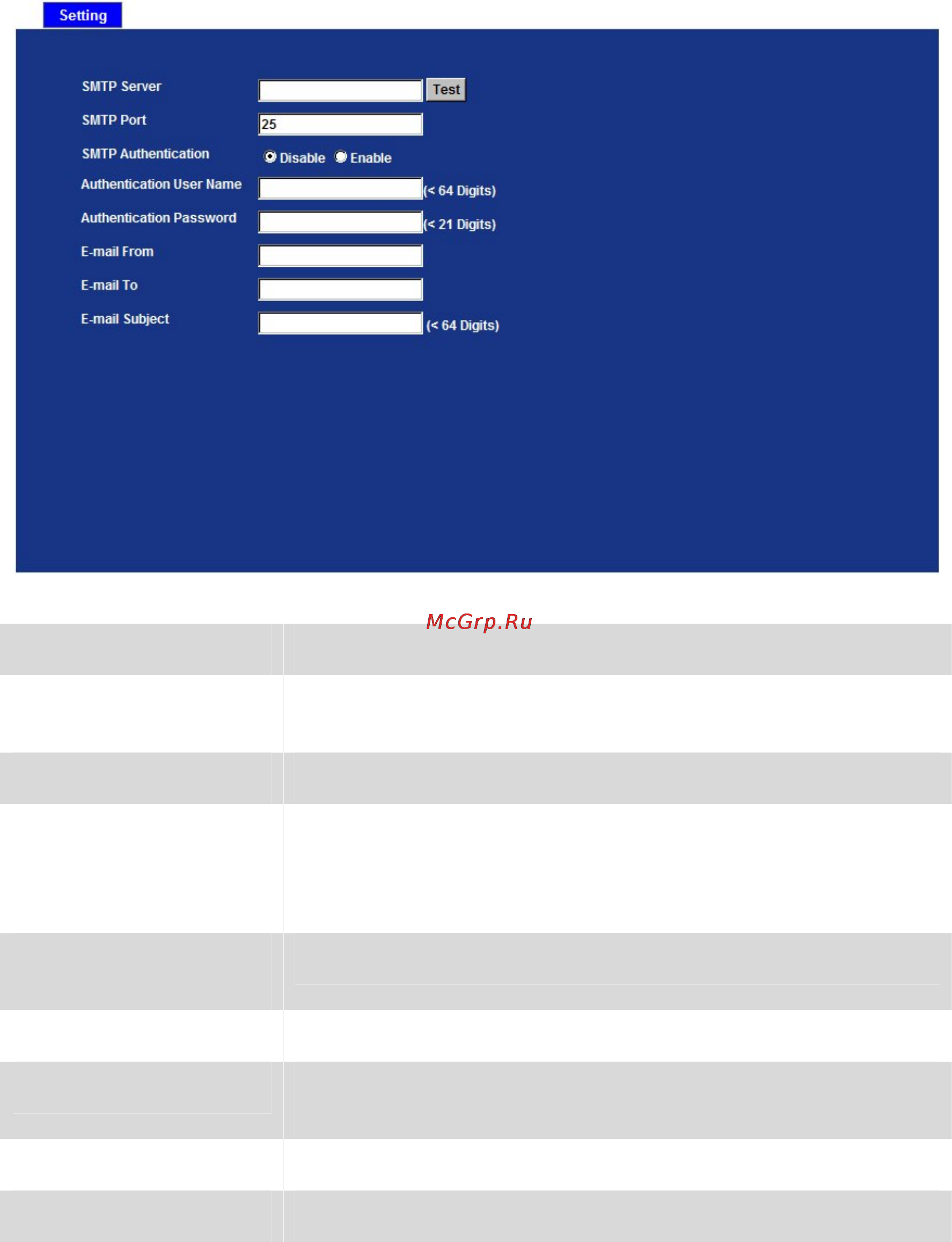 Planet ICA-H651 [61/92] E mail configuration