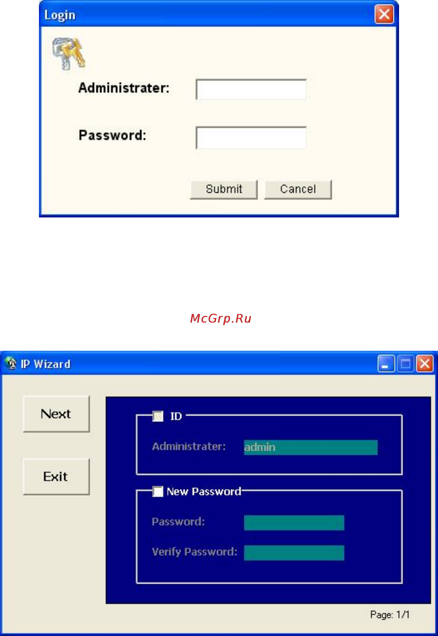 Planet ICA-350 [15/77] Configure with ip wizard