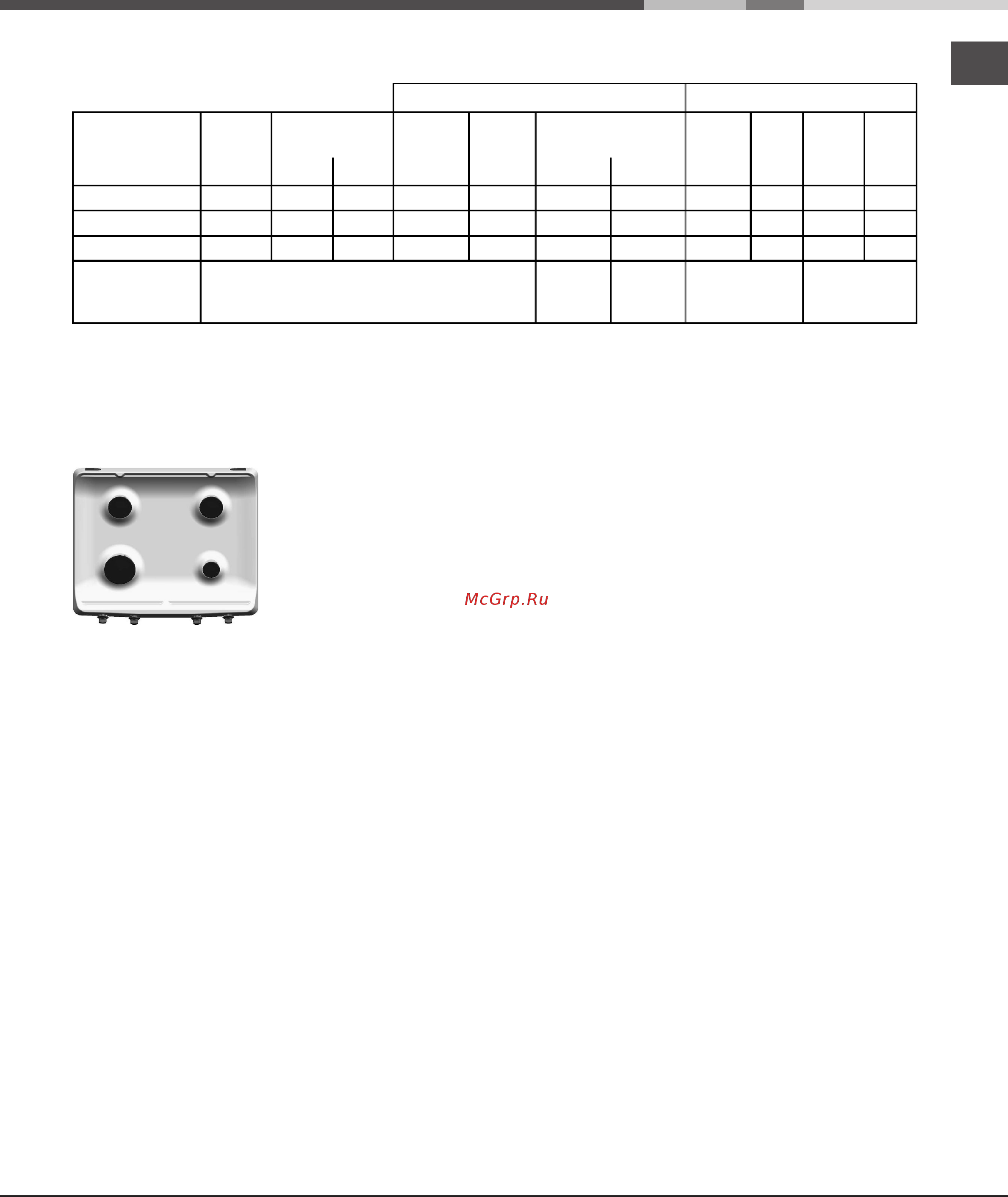 Ariston CISPF 640 E [5/24] Burner and nozzle specifications