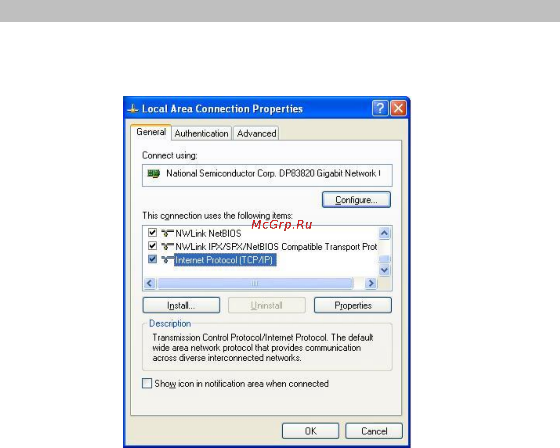 Planet IPX-1000 [18/79] Checking tcp ip settings windows xp