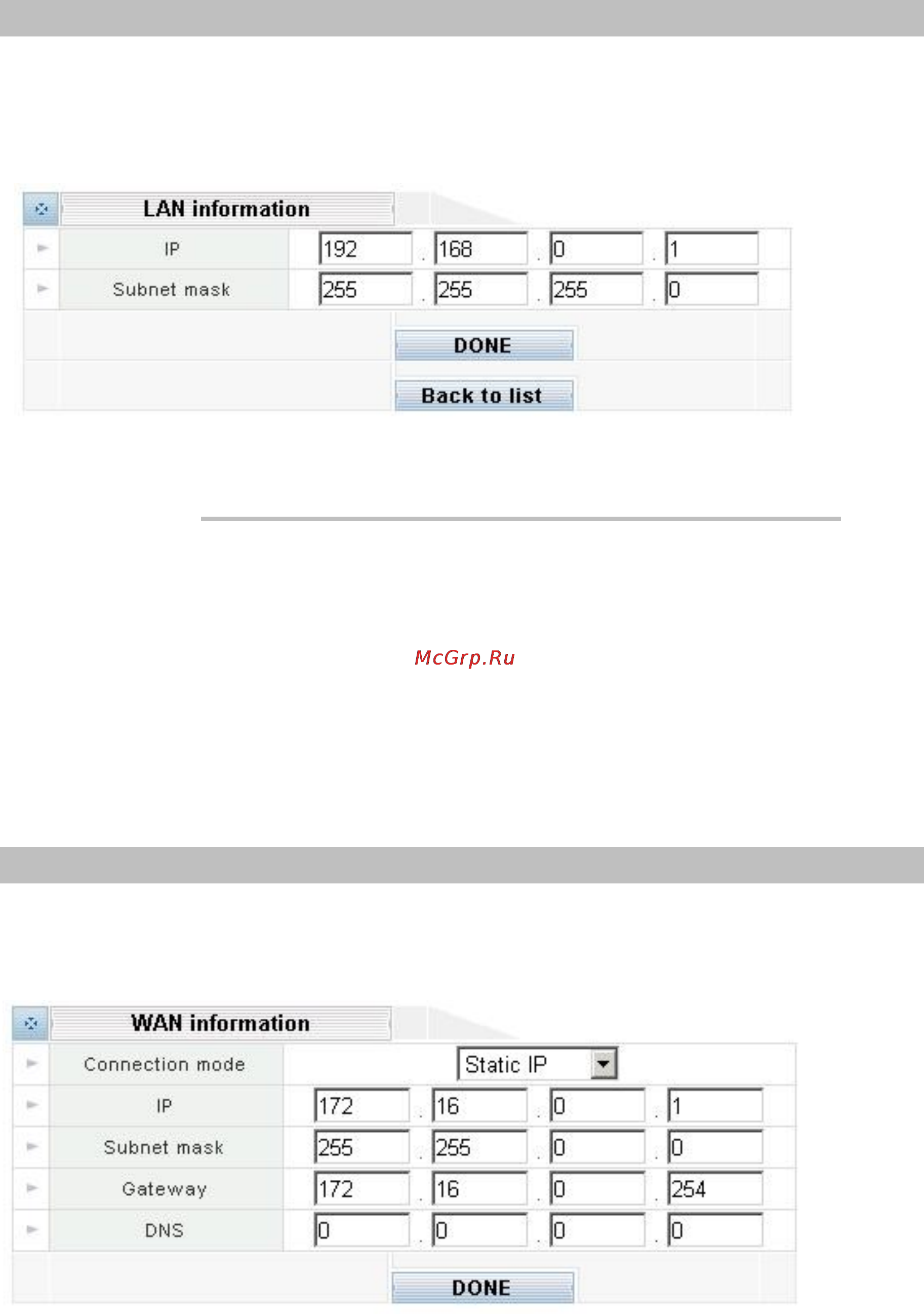 Planet IPX-1000 [20/79] Lan ip address configuration via web configuration interface