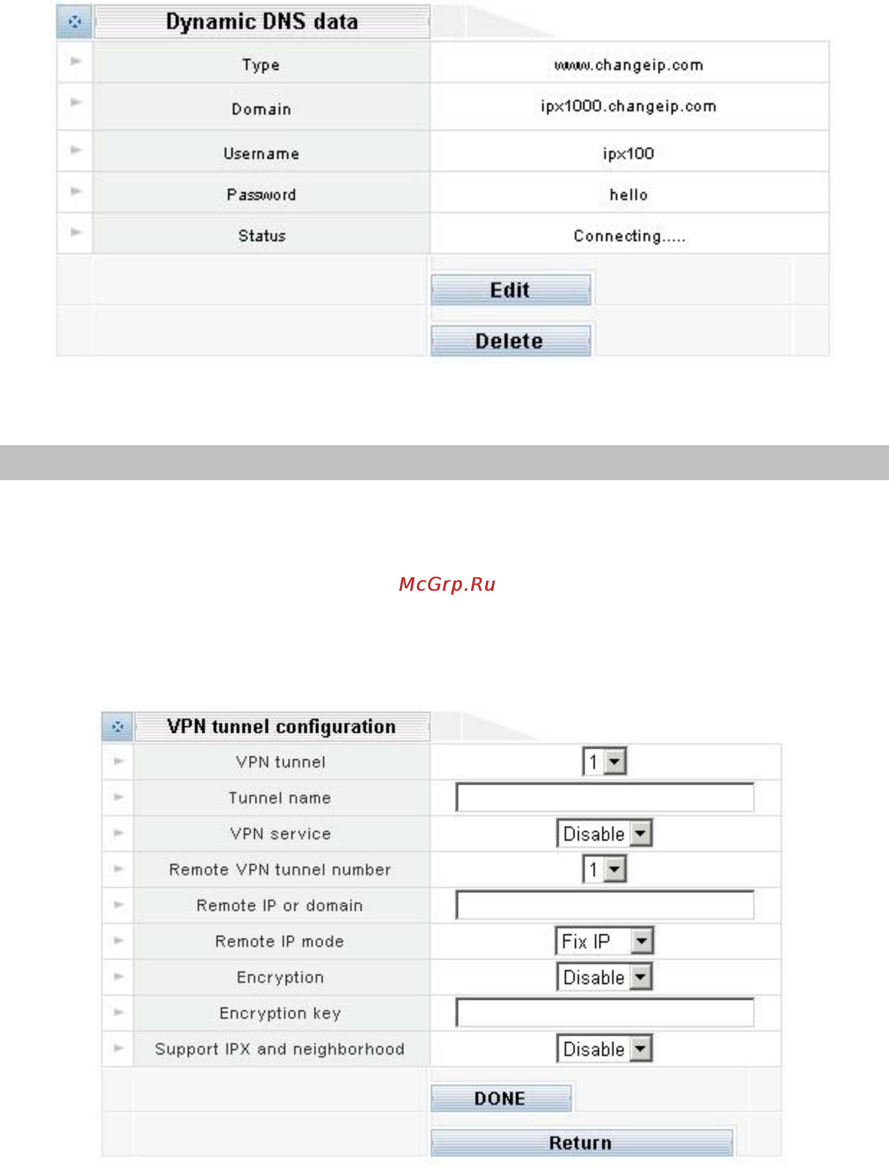 Planet IPX-1000 [41/79] Vpn configuration