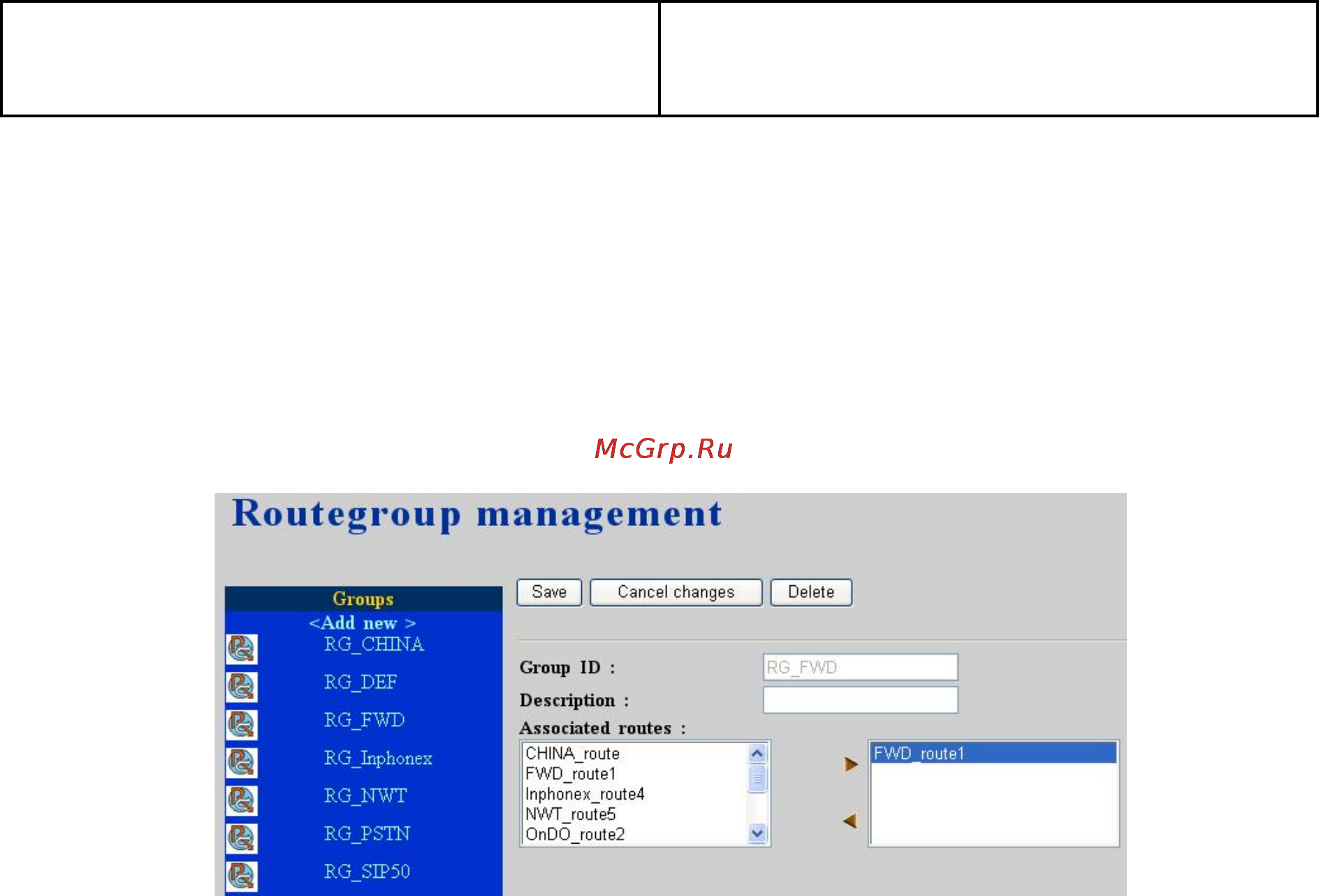 Planet IPX-1803 [30/49] Routegroup configuration