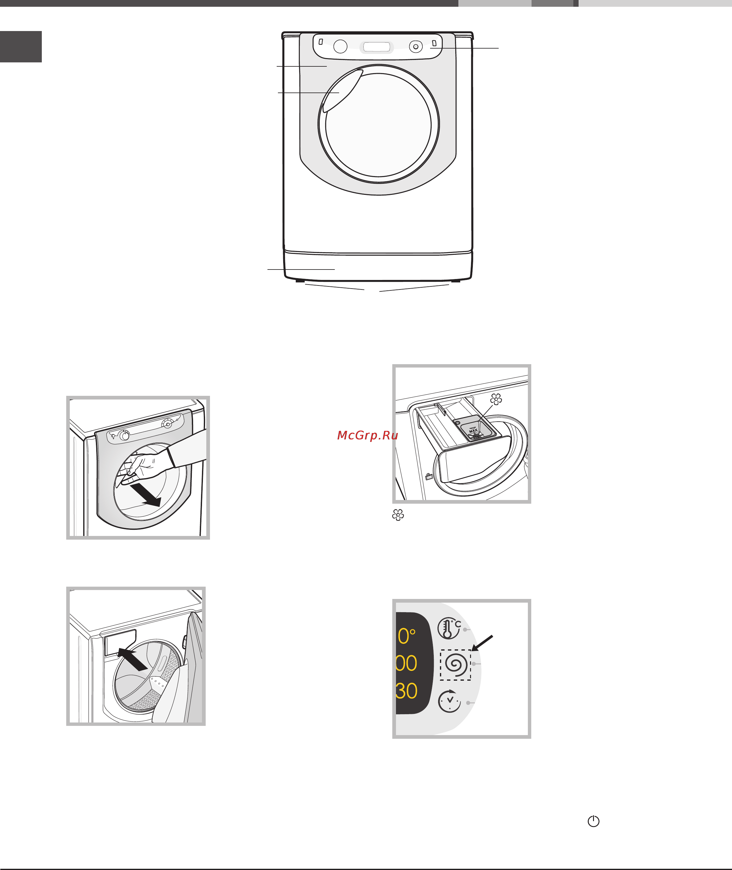 Ariston AQ9D 492 X [4/60] Control panel