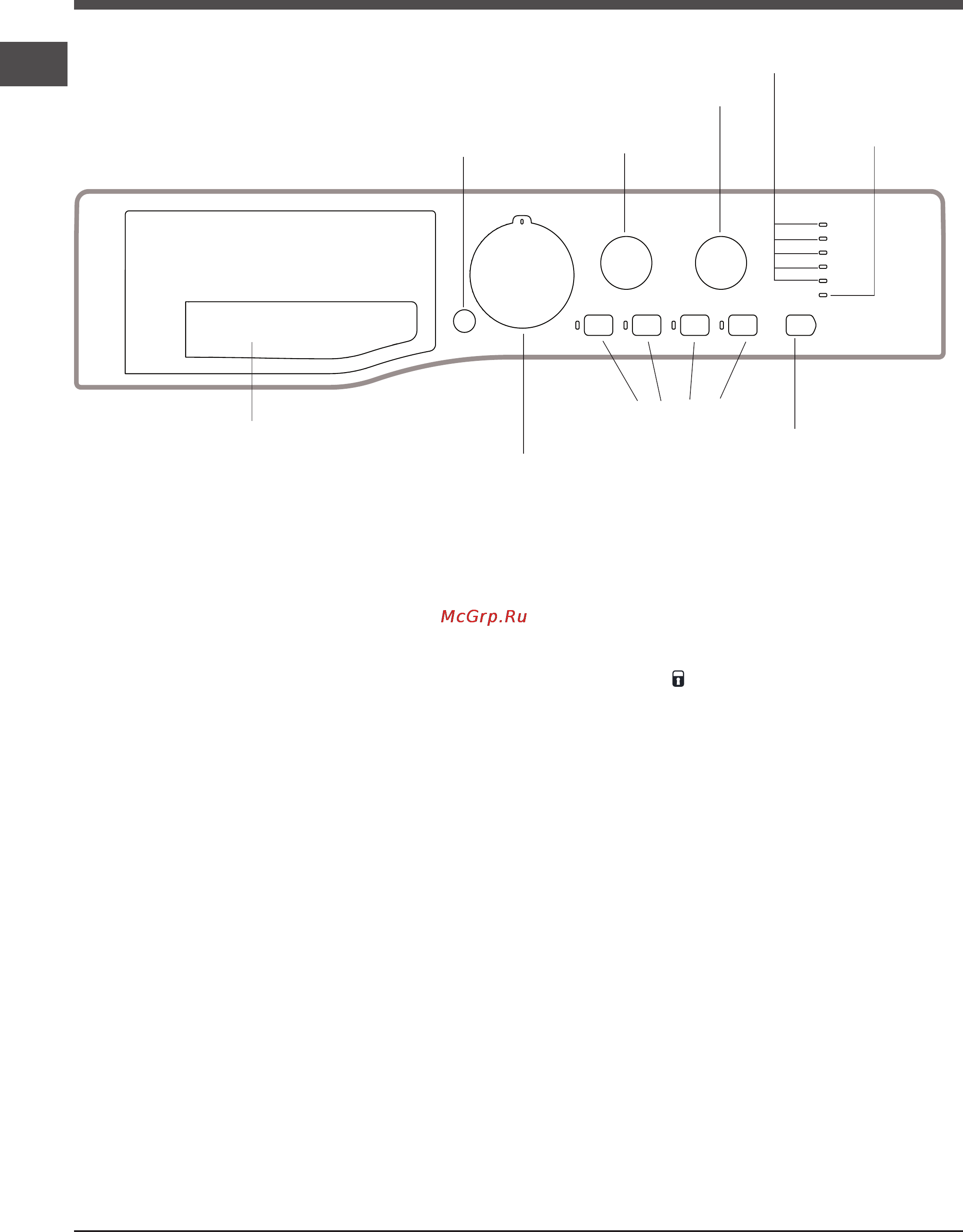 Ariston WML 7080 [16/24] Опис пральної машини та процедури iз запуску програм