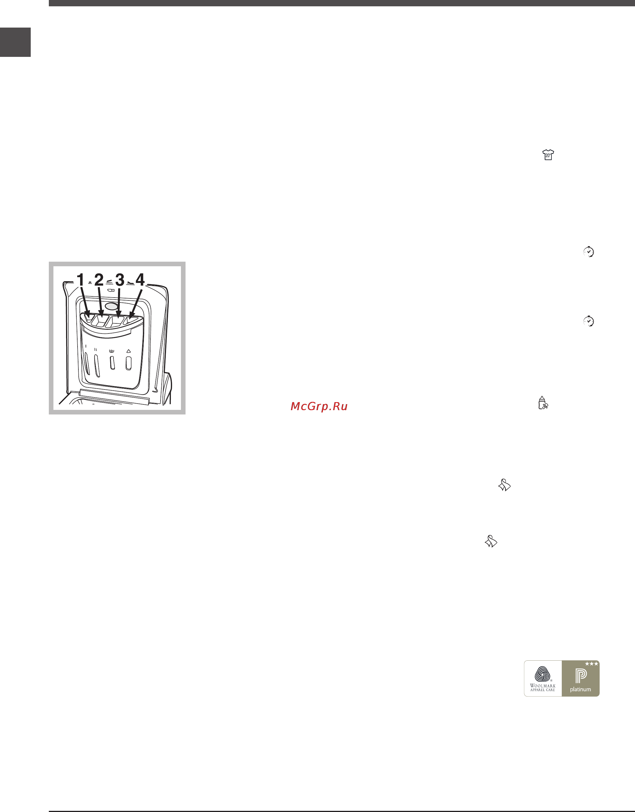 Ariston ECOT7D 149 [22/60] Detergents and laundry