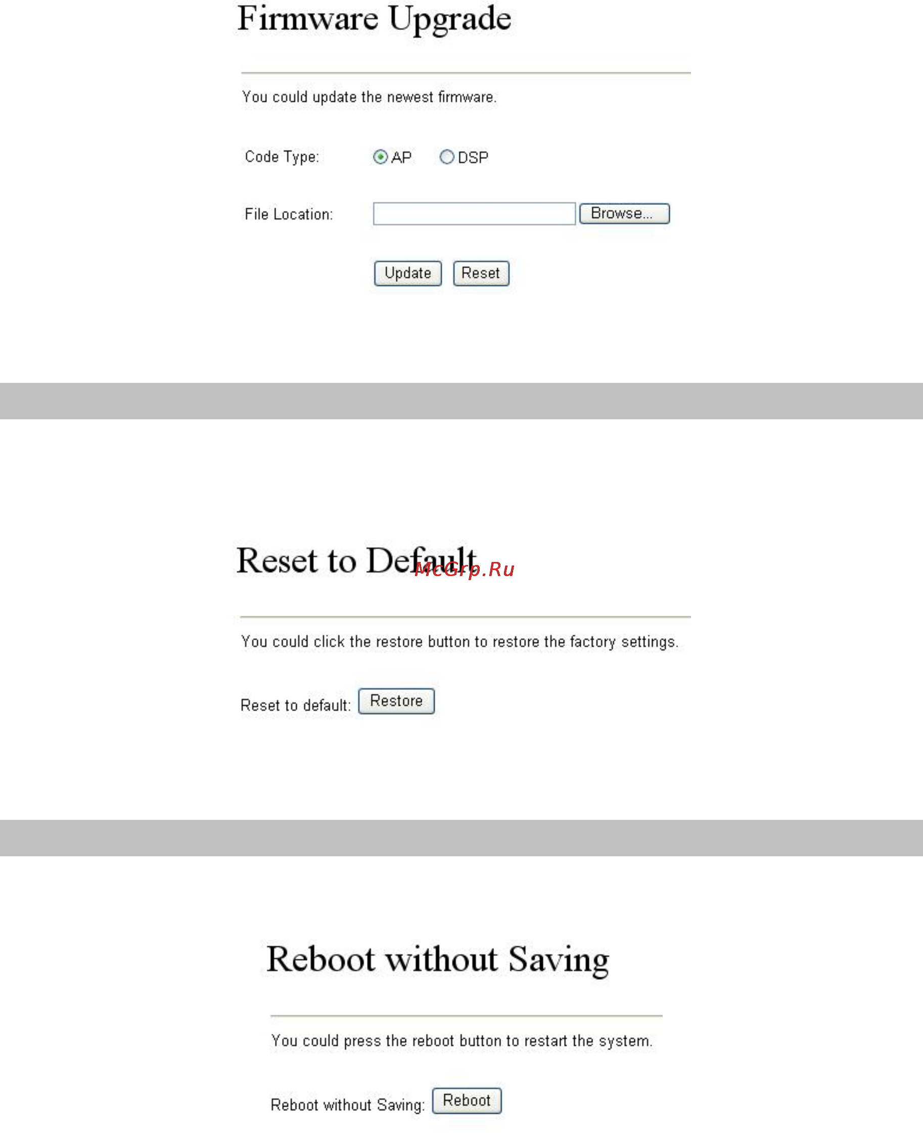 Planet VIP-157S [33/41] Reboot without saving