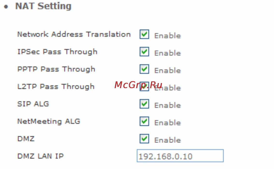 Planet VIP-161W [34/72] Virtual server setting for ap mode