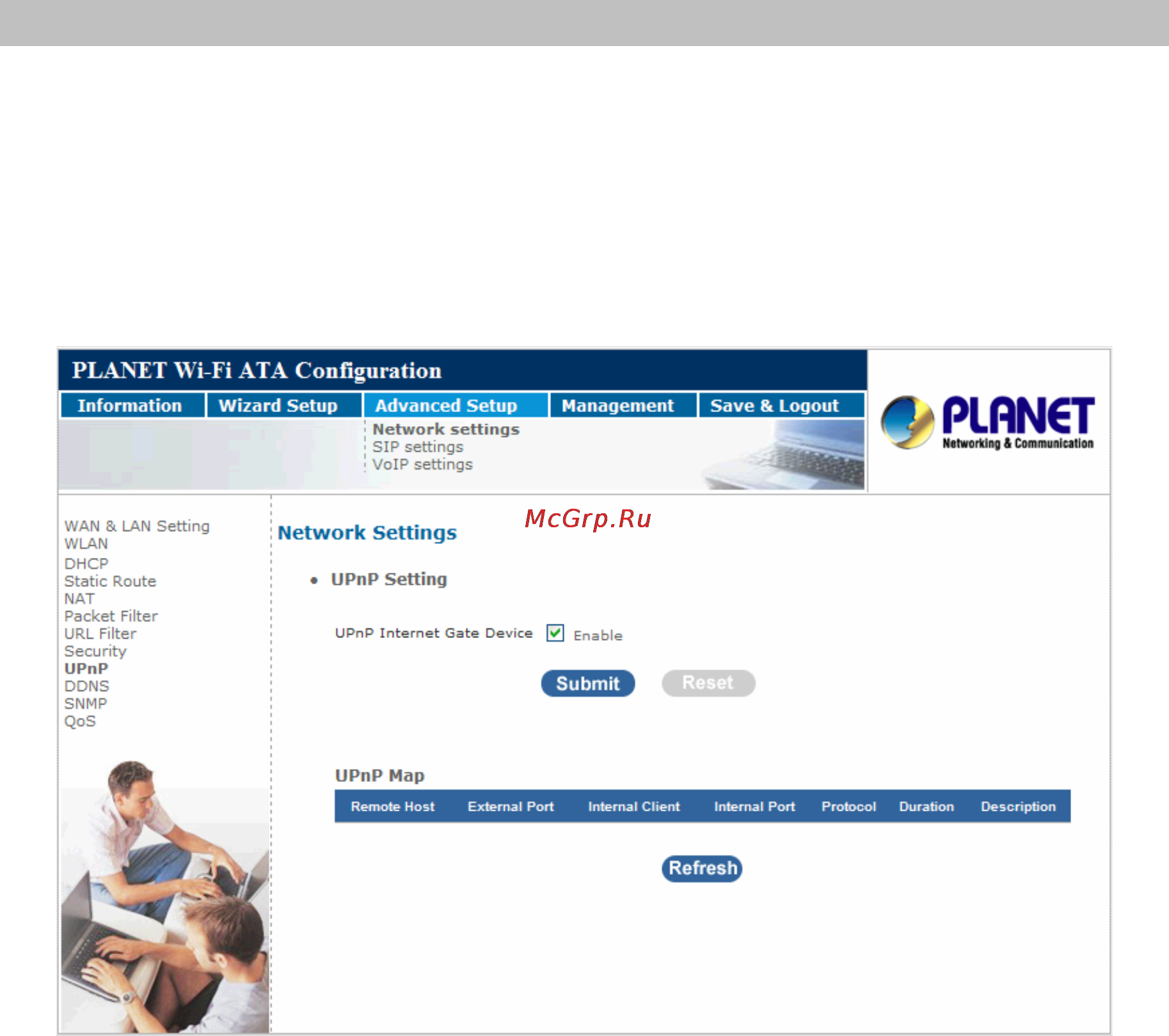 Planet VIP-161W [39/72] Upnp for ap wisp ap mode