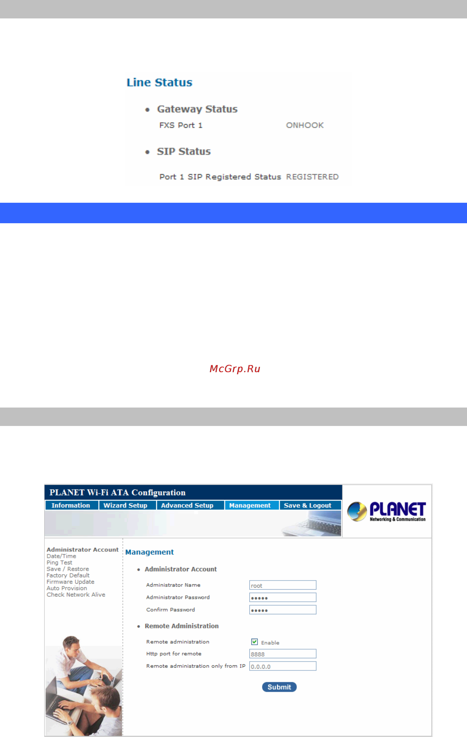 Planet VIP-161W [61/72] Line status