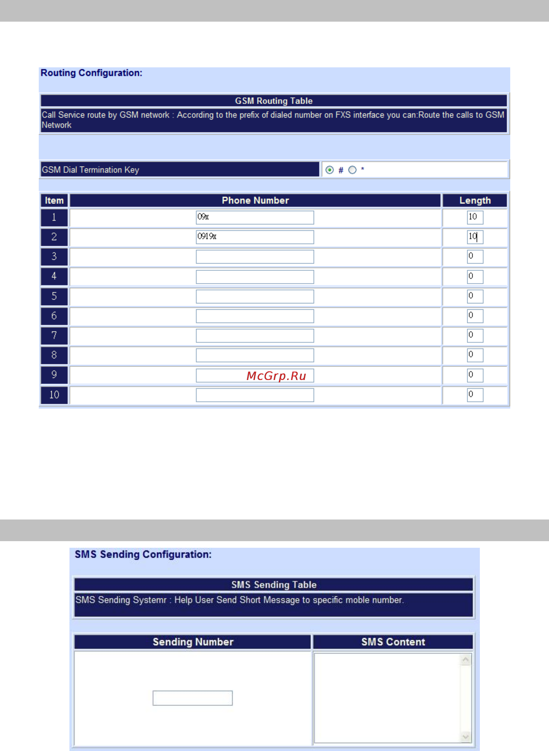 Planet VIP-281 [20/57] Gsm dialplan