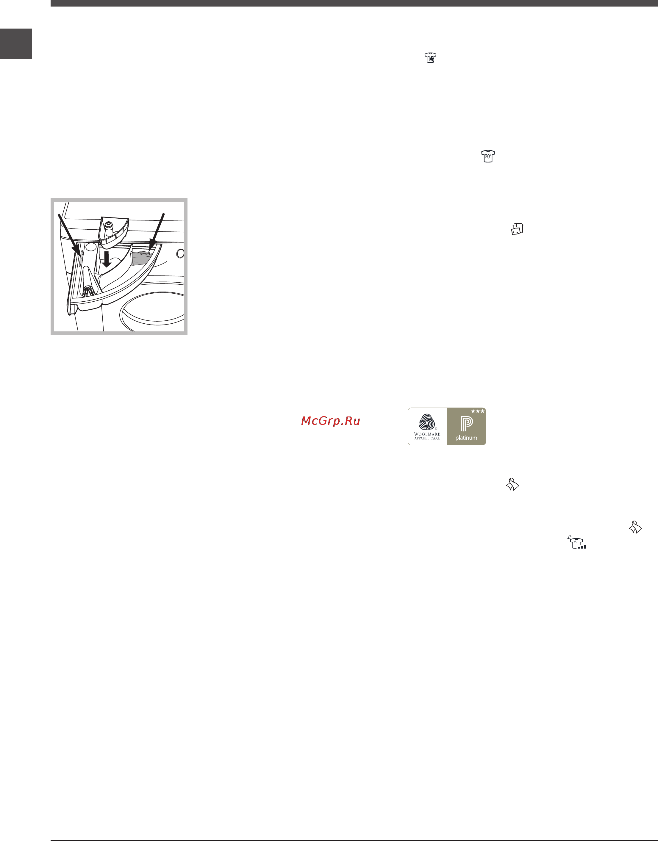 Ariston WMSD 723B [10/60] Detergents and laundry